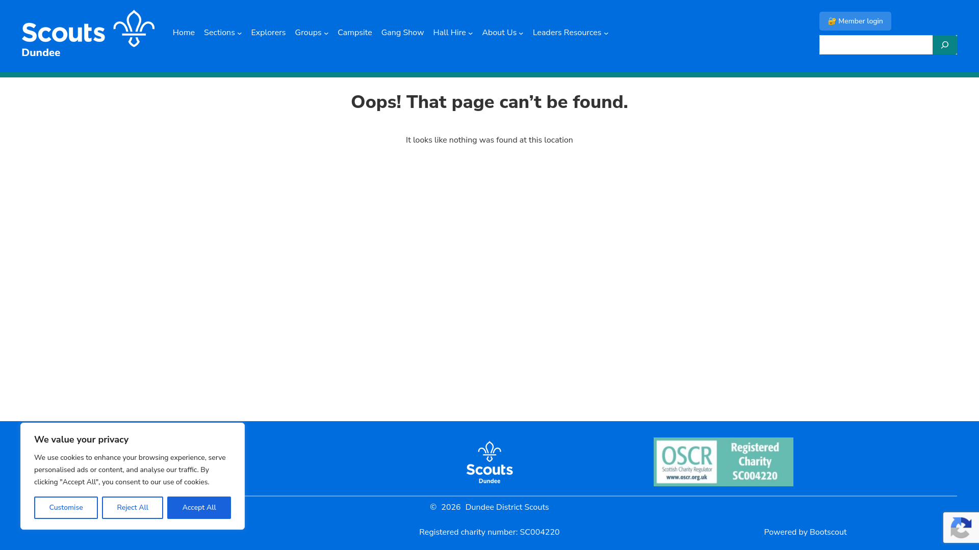 Website screenshot