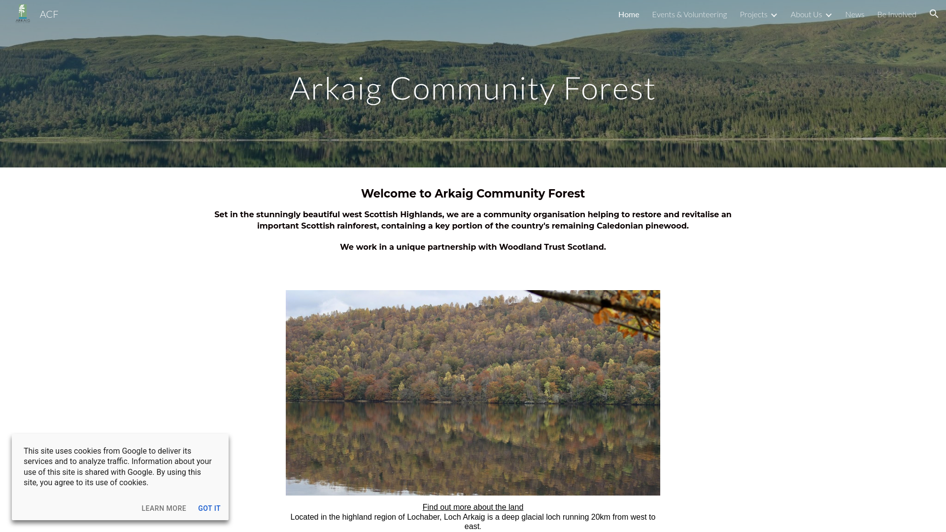Website screenshot