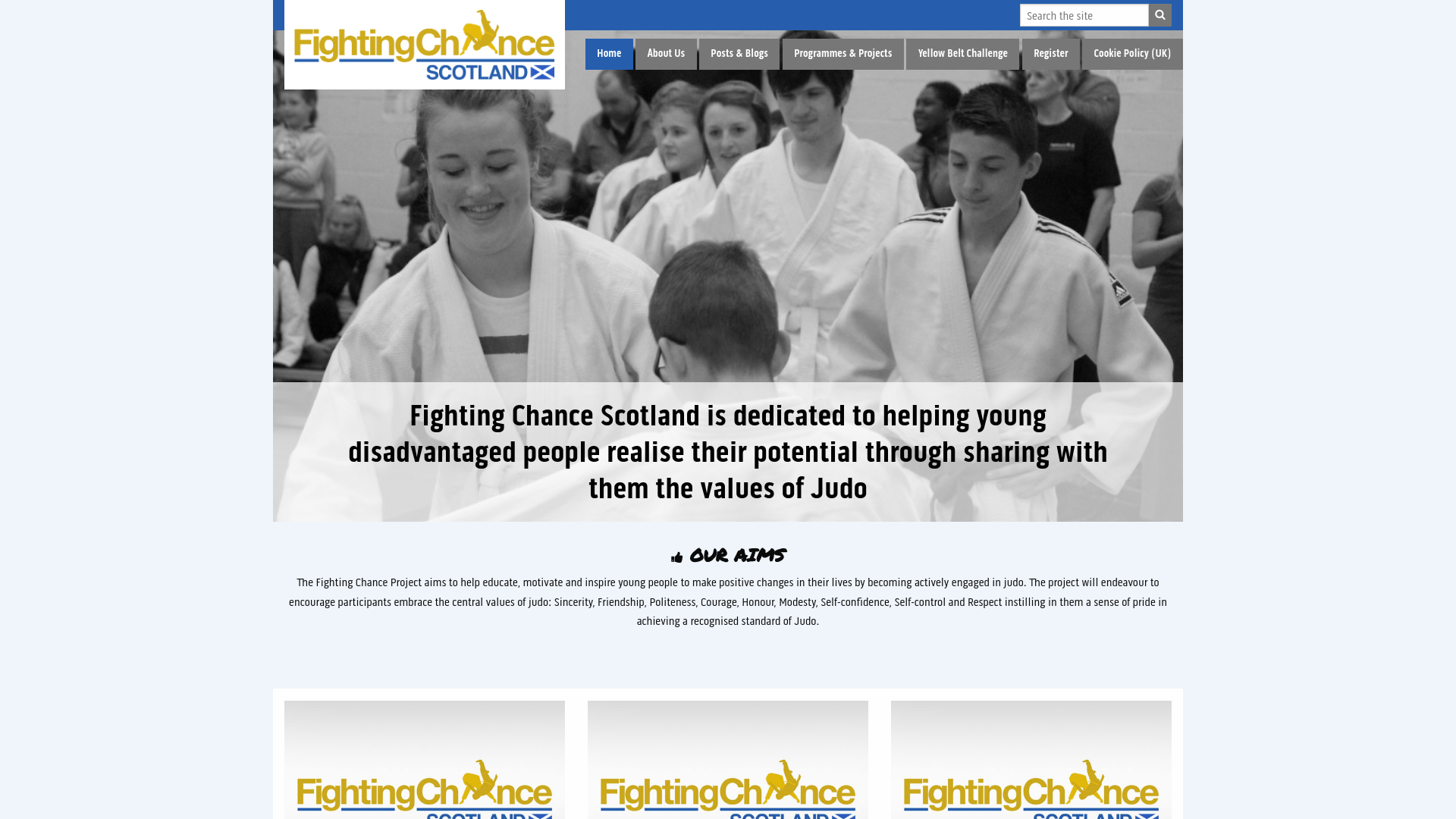 Website screenshot