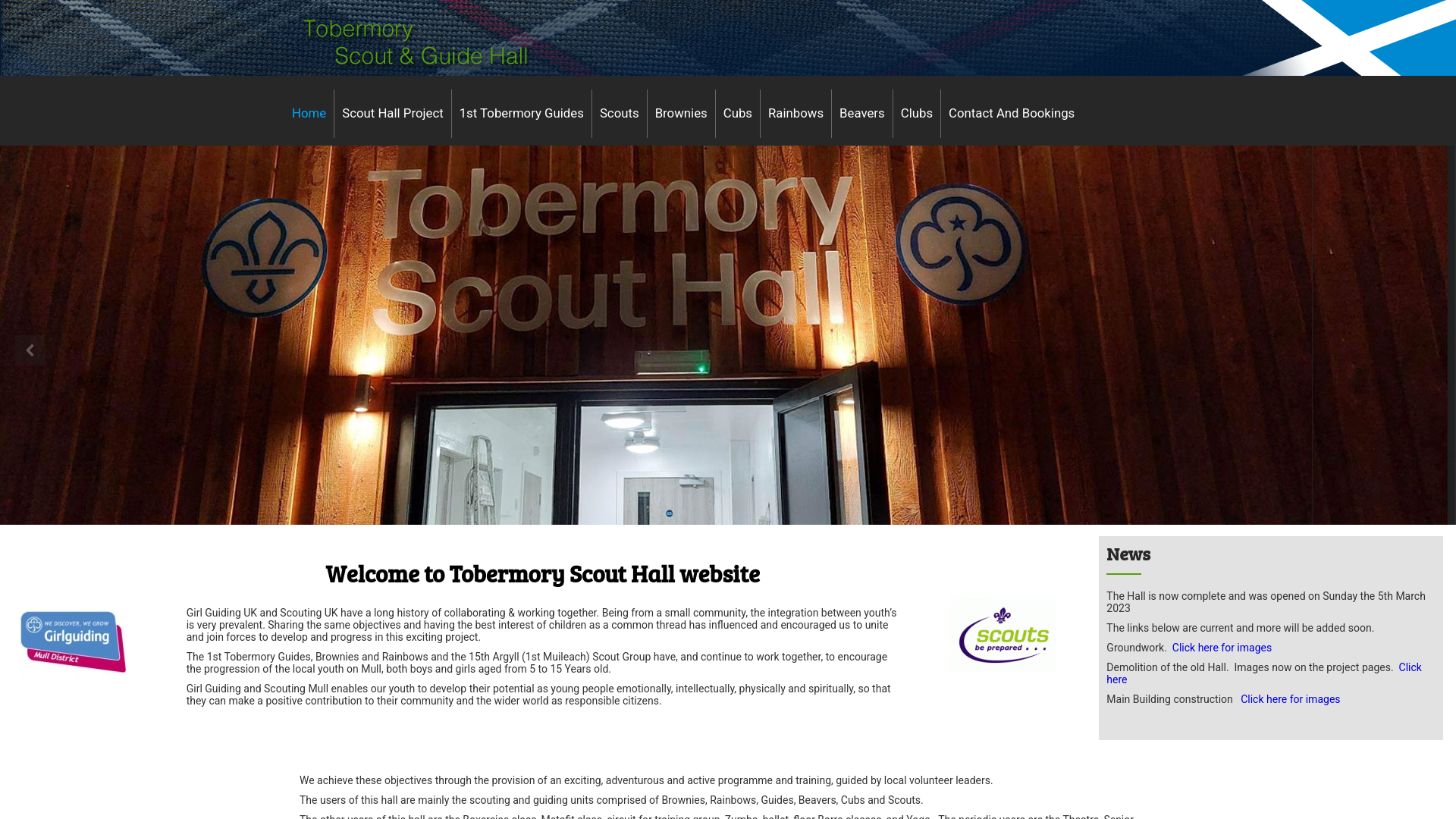 Website screenshot