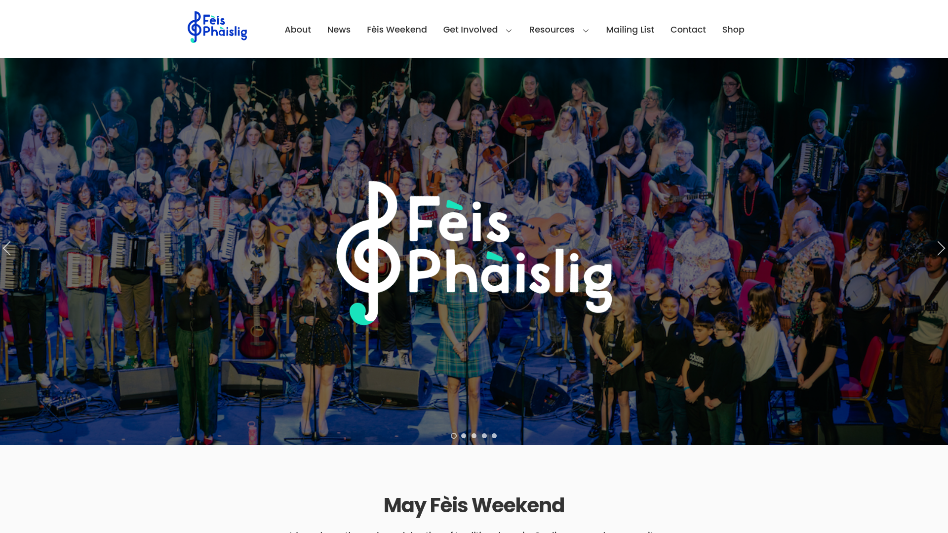 Website screenshot