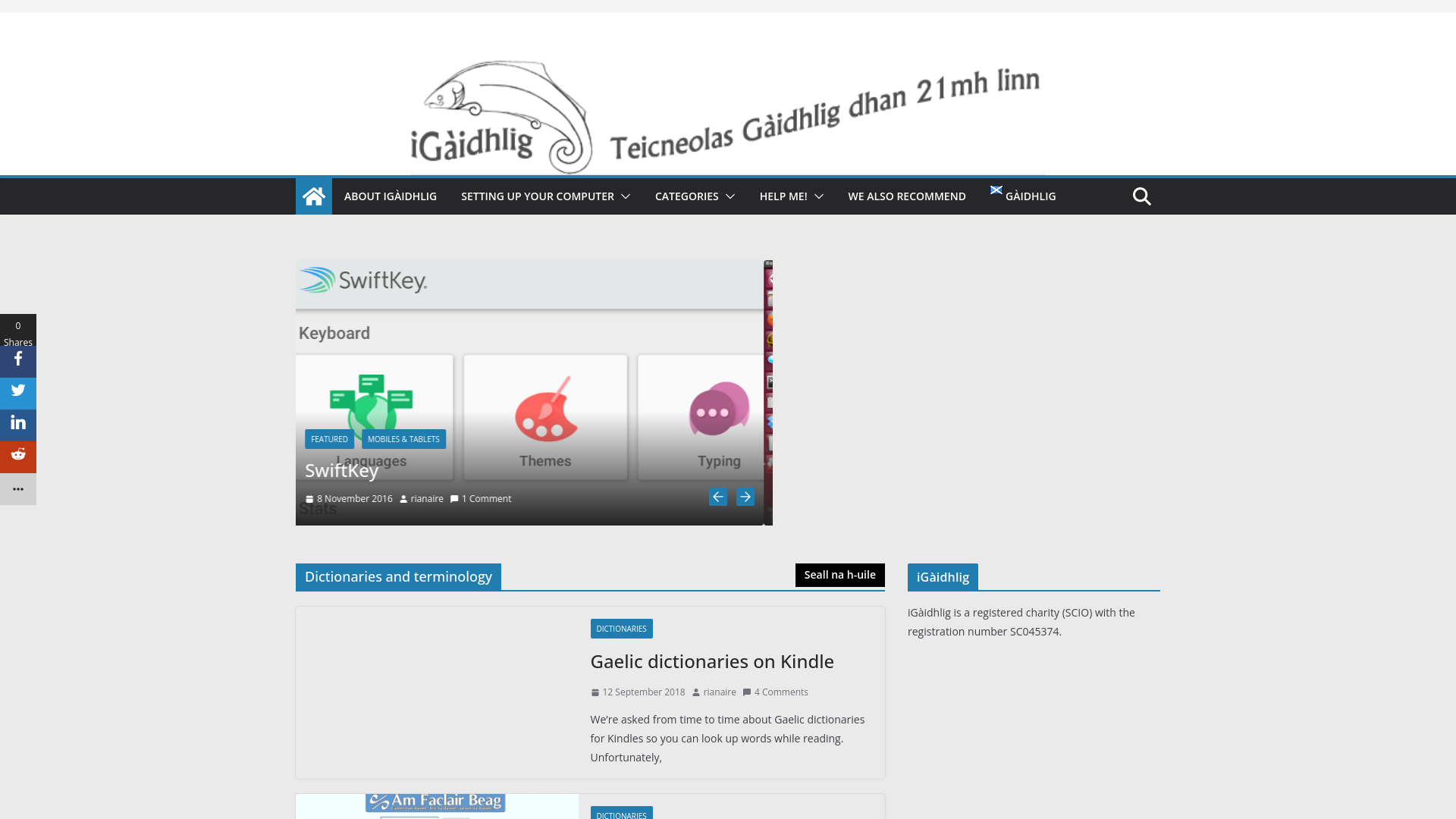 Website screenshot