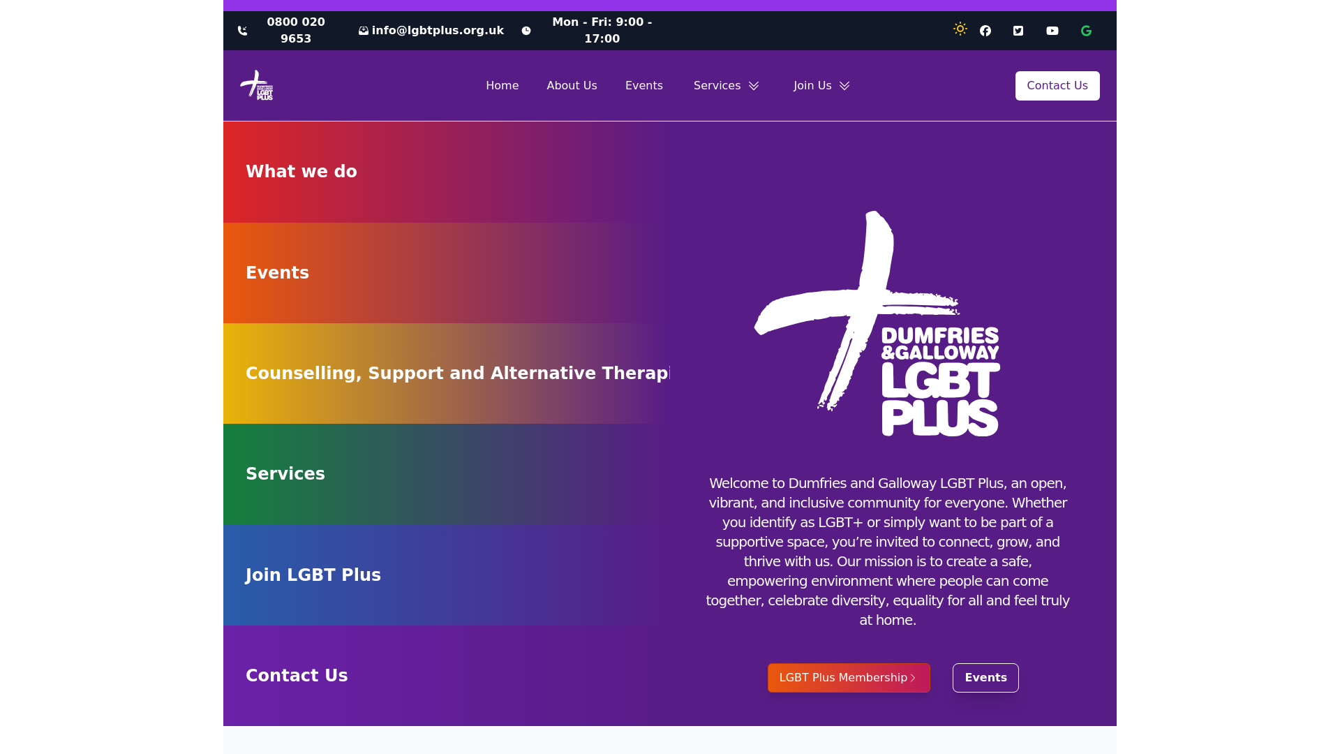 Website screenshot