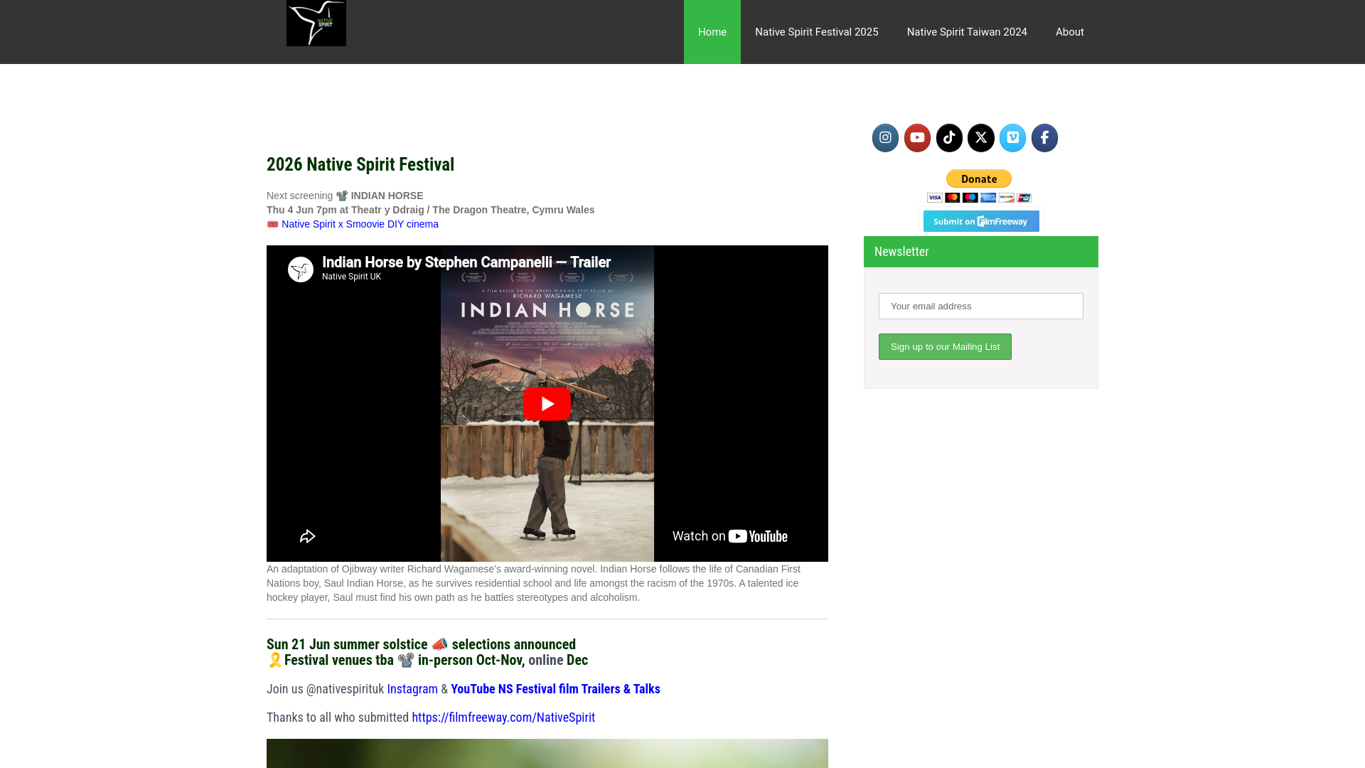 Website screenshot
