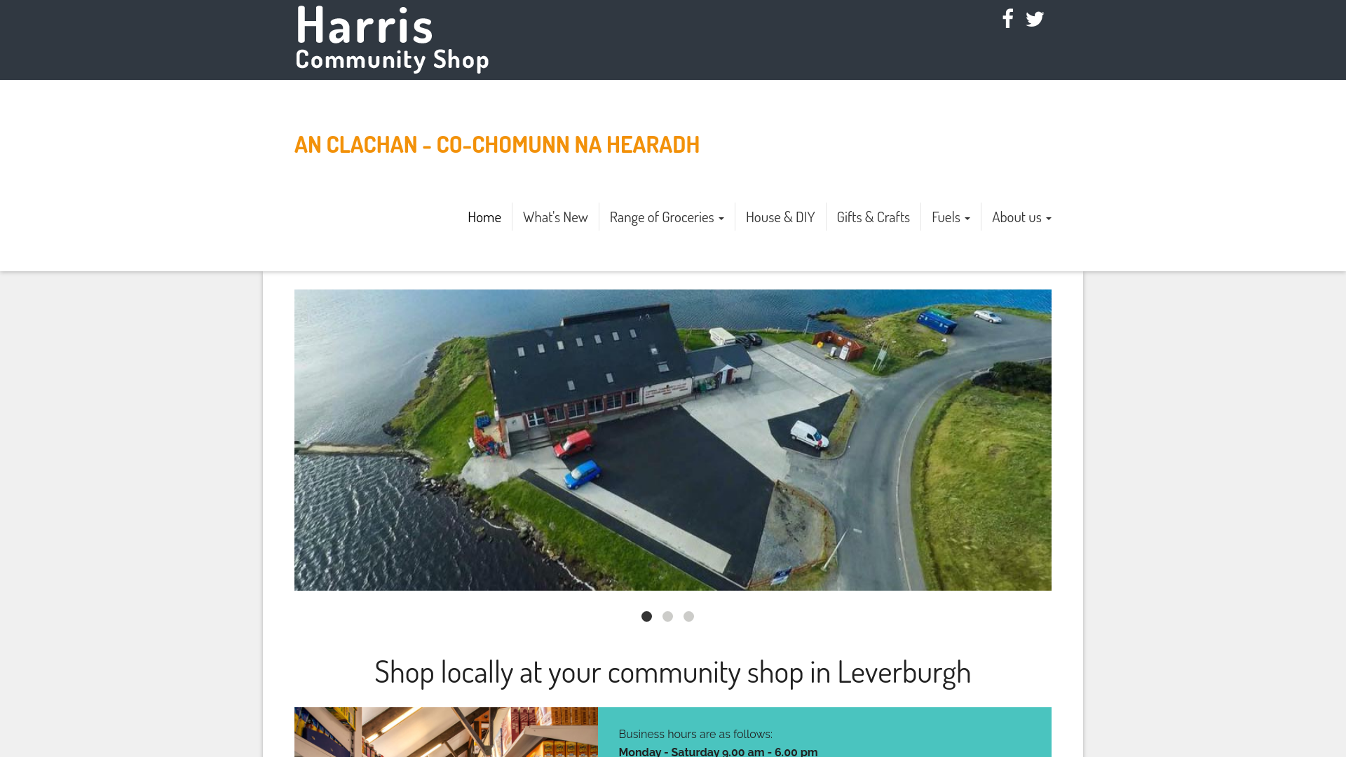 Website screenshot