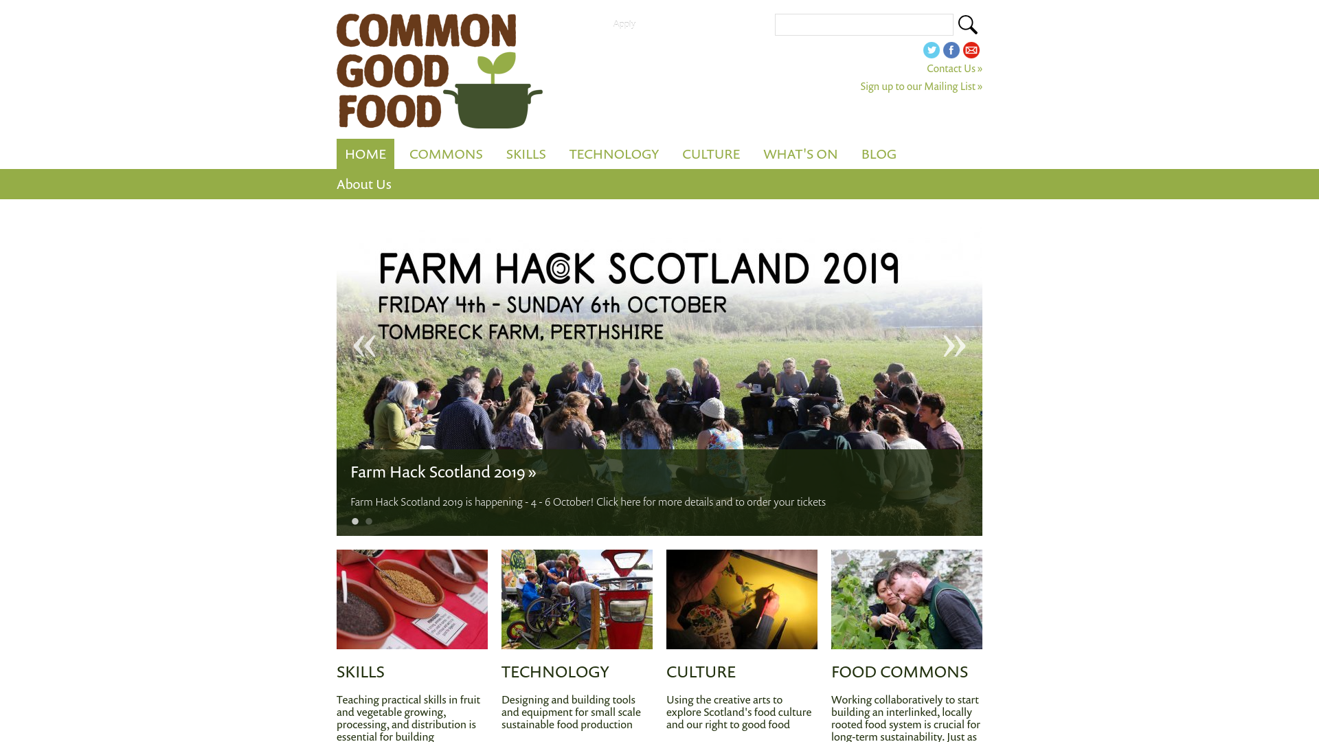 Website screenshot