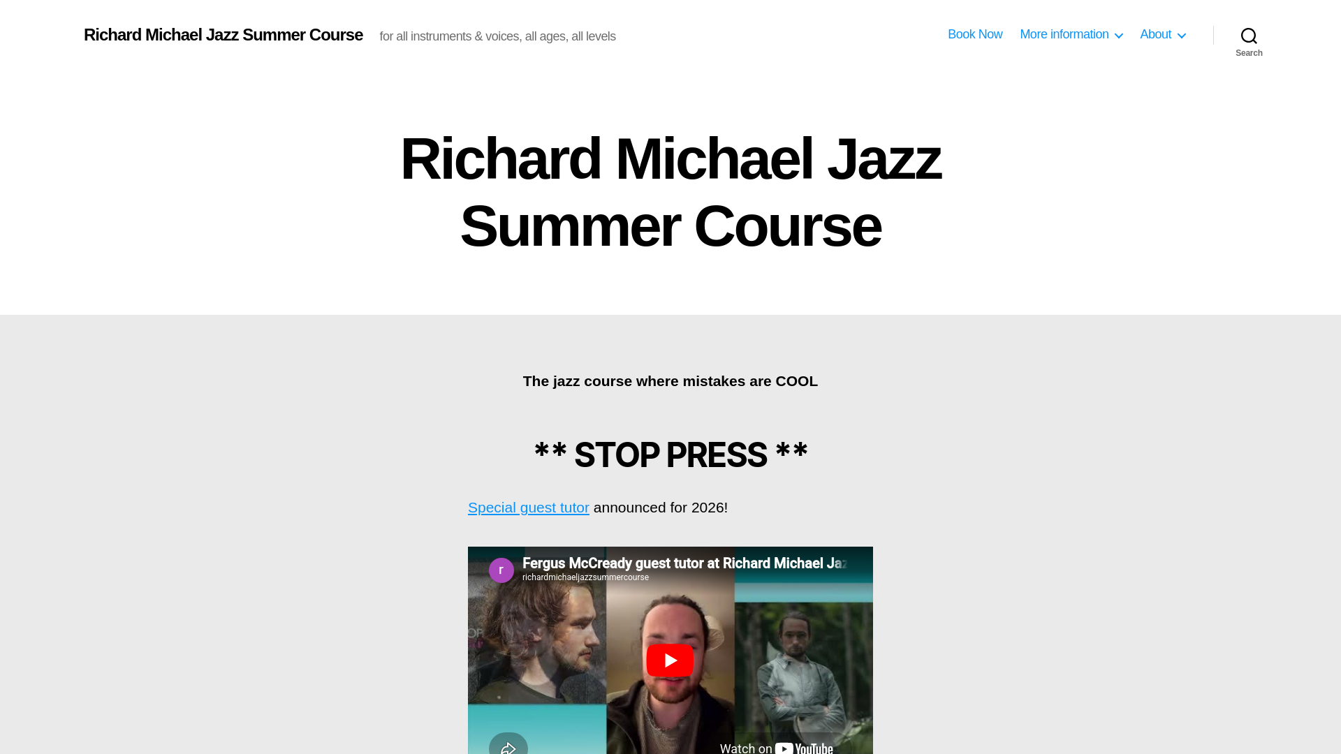 Website screenshot