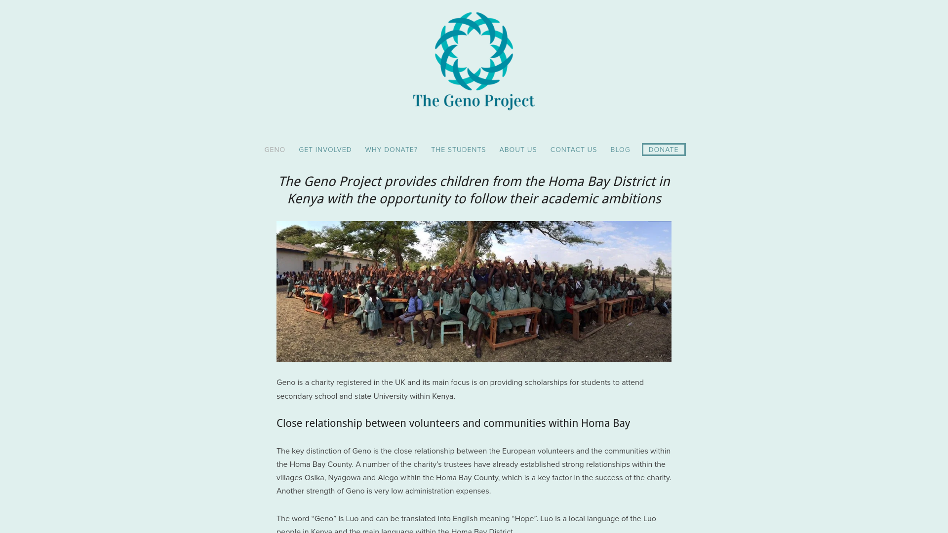 Website screenshot