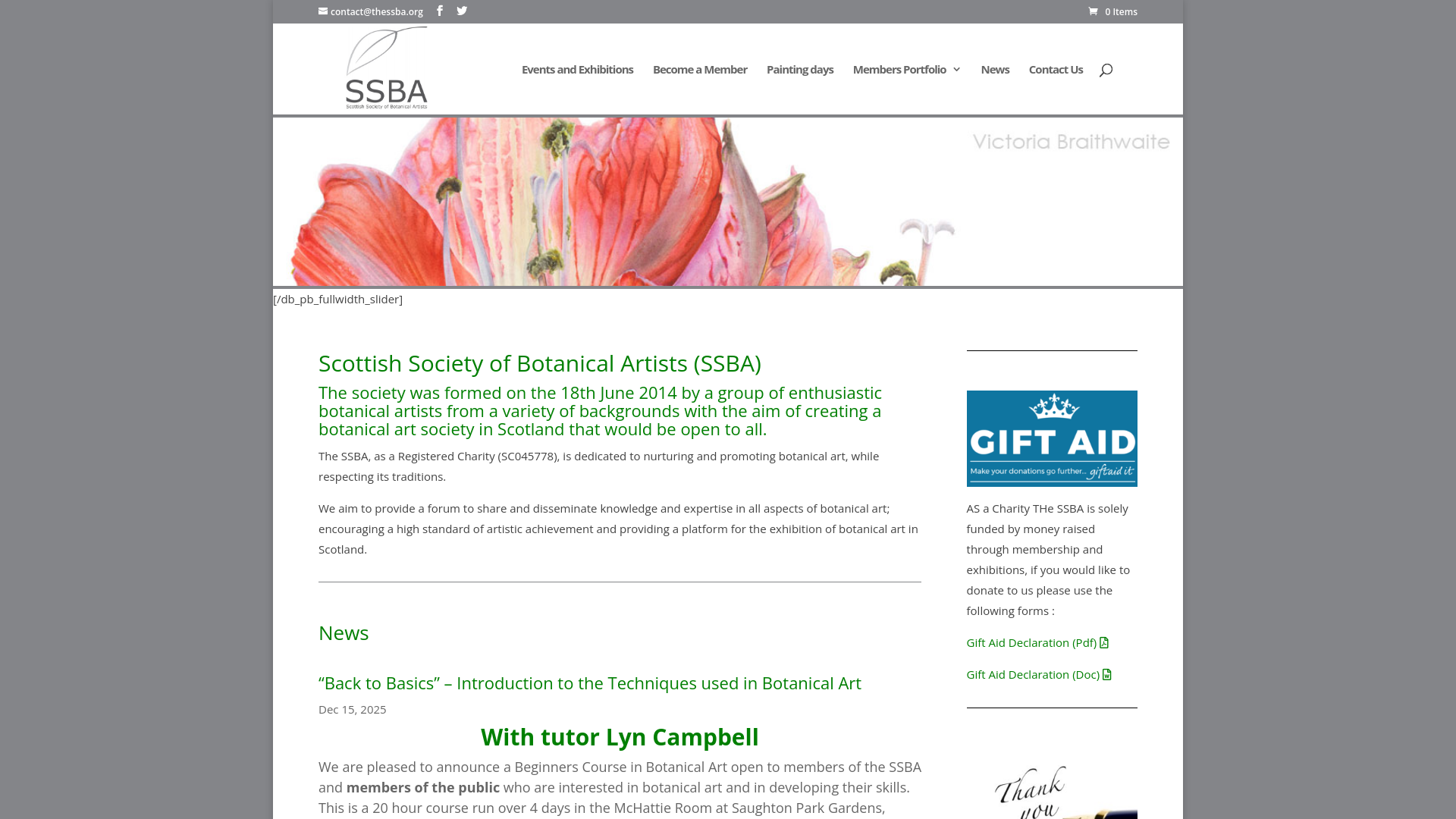 Website screenshot