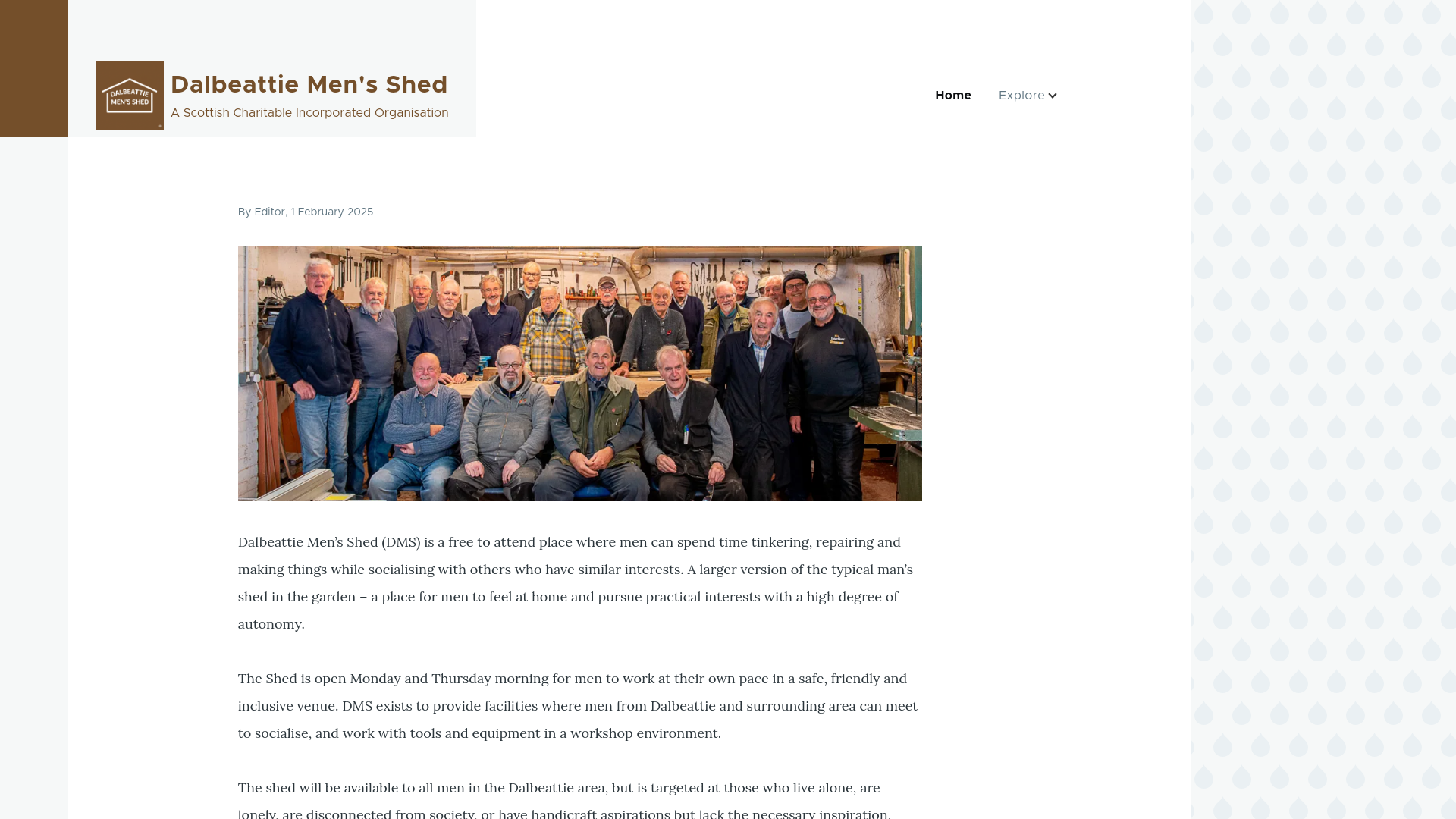 Website screenshot