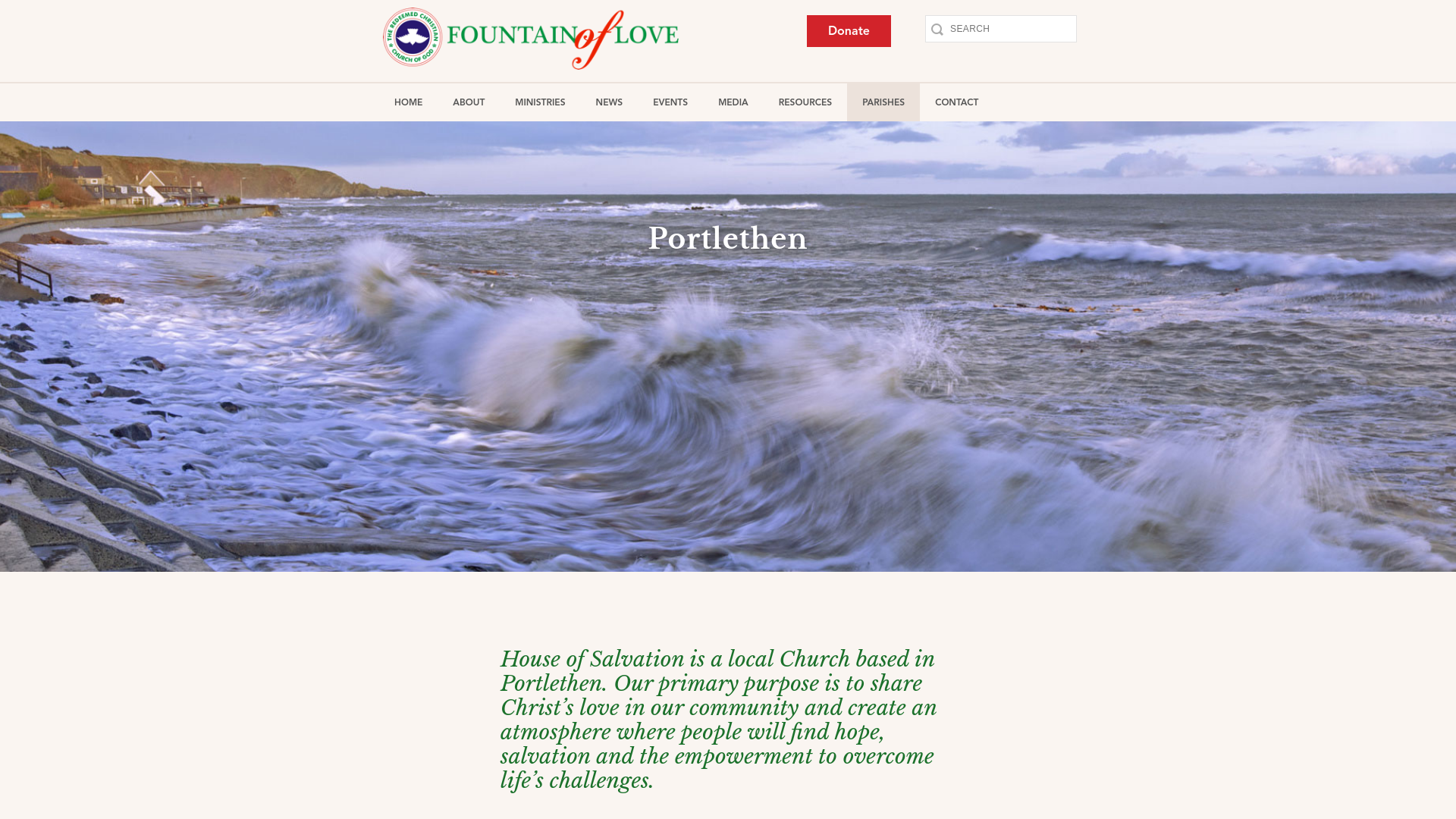 Website screenshot
