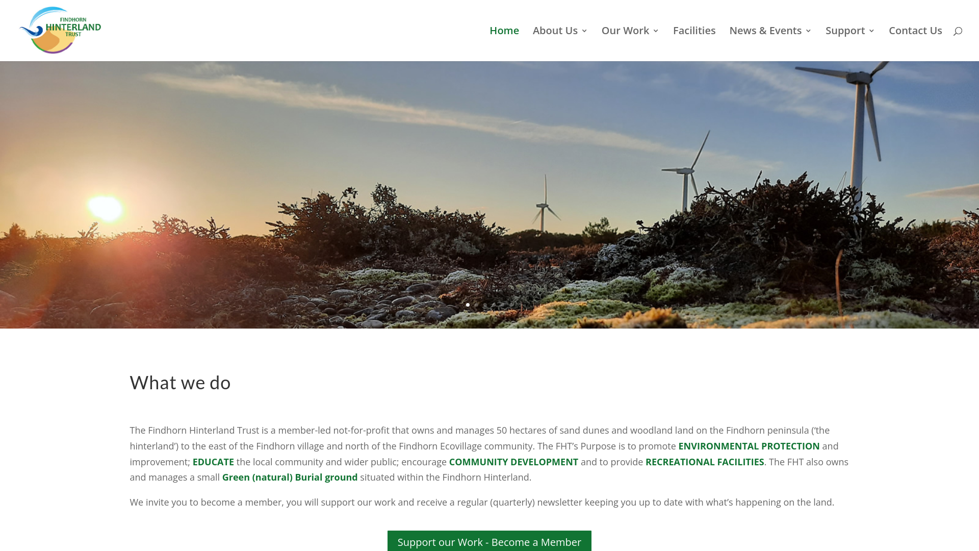 Website screenshot