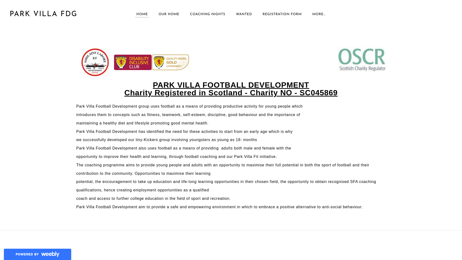 Website screenshot