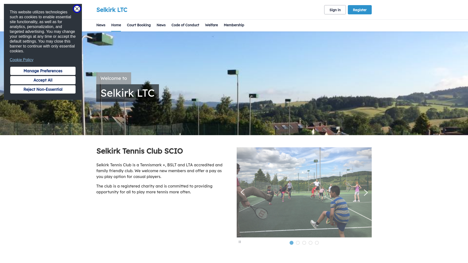 Website screenshot