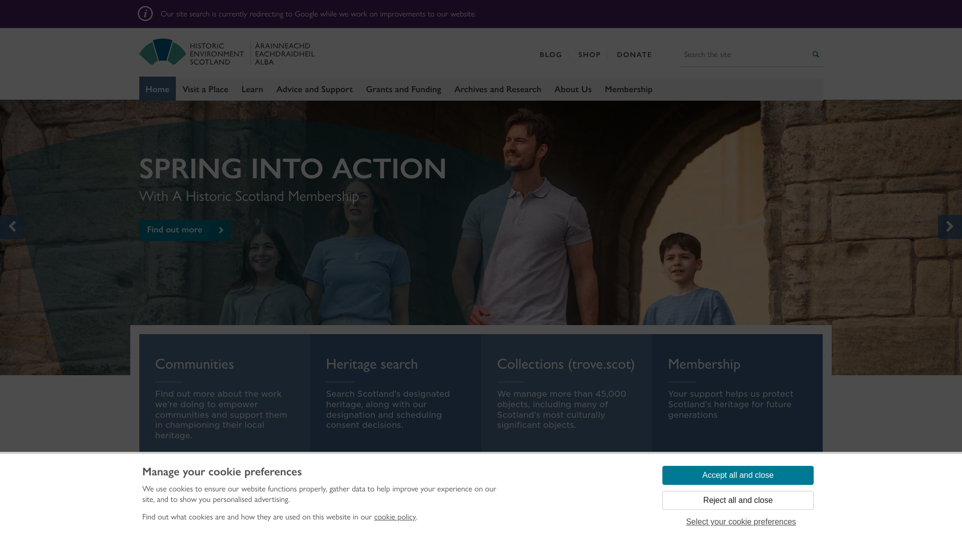 Website screenshot