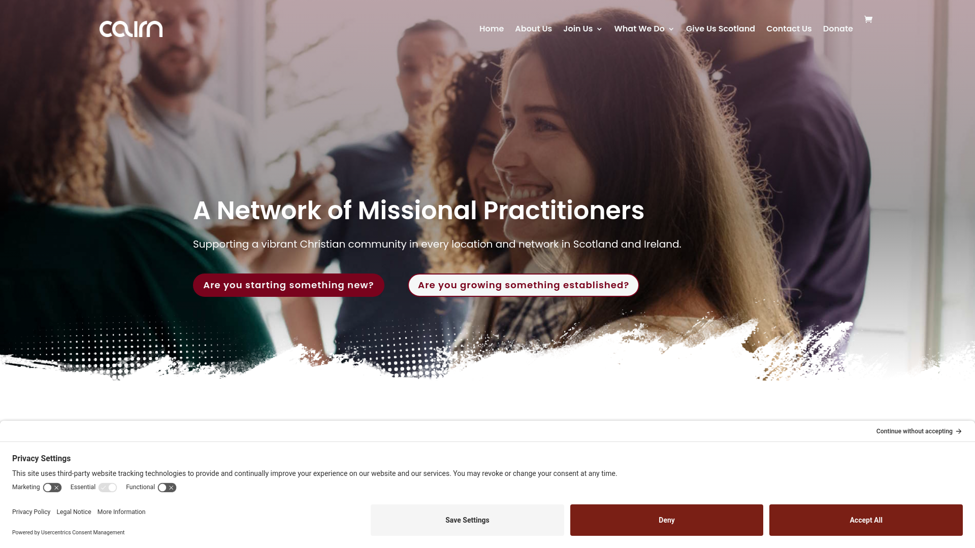 Website screenshot