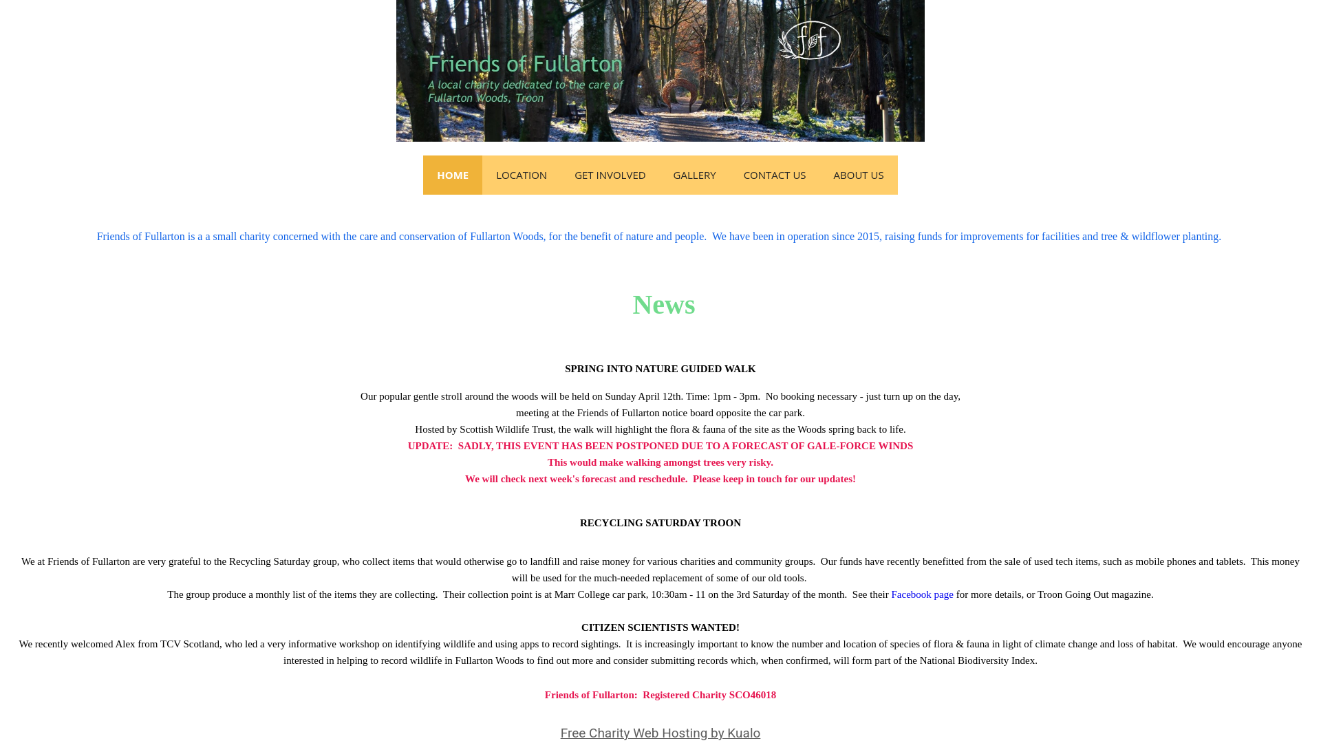 Website screenshot