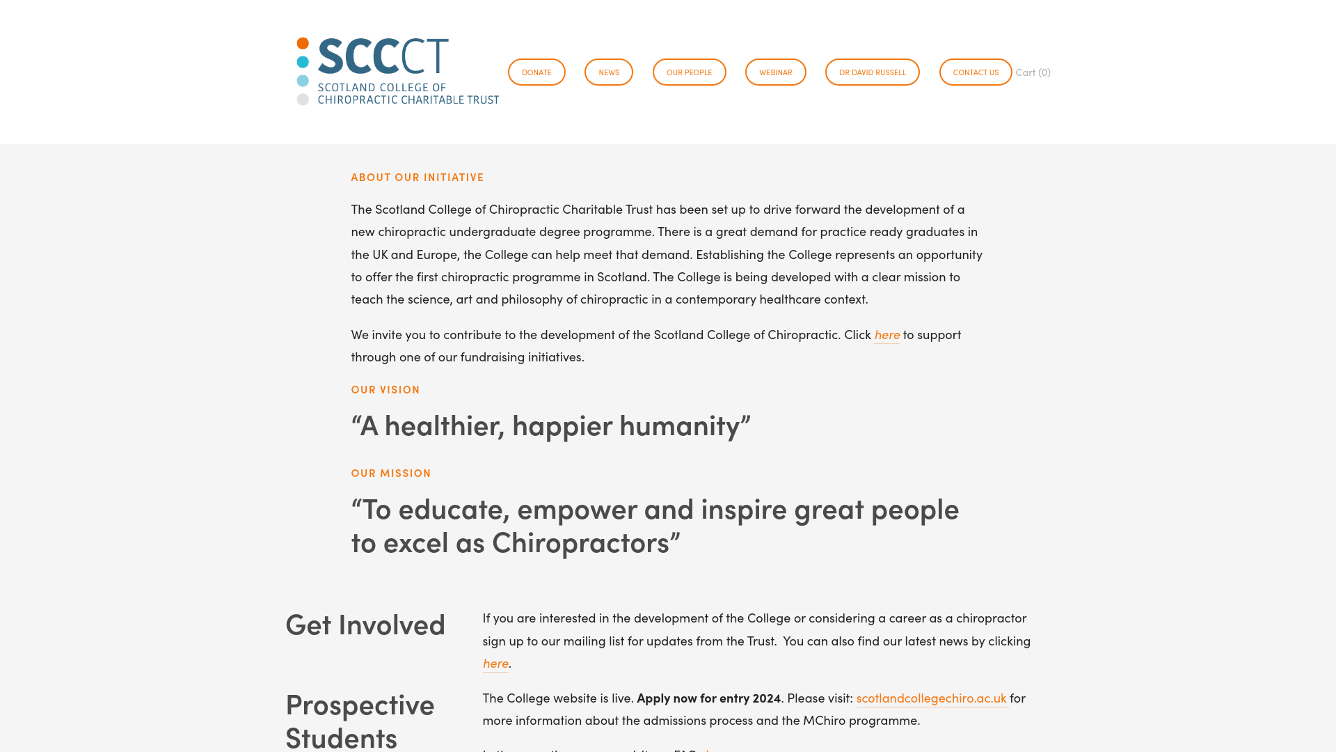 Website screenshot