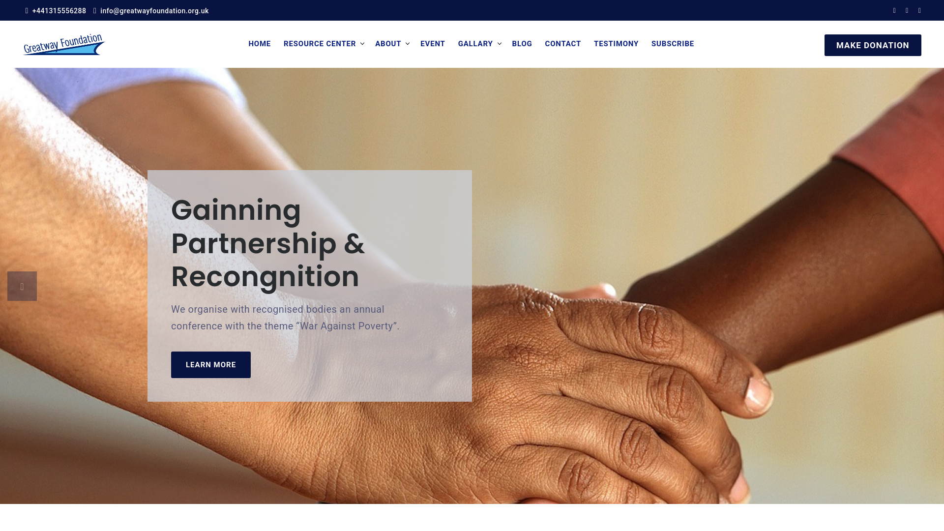 Website screenshot
