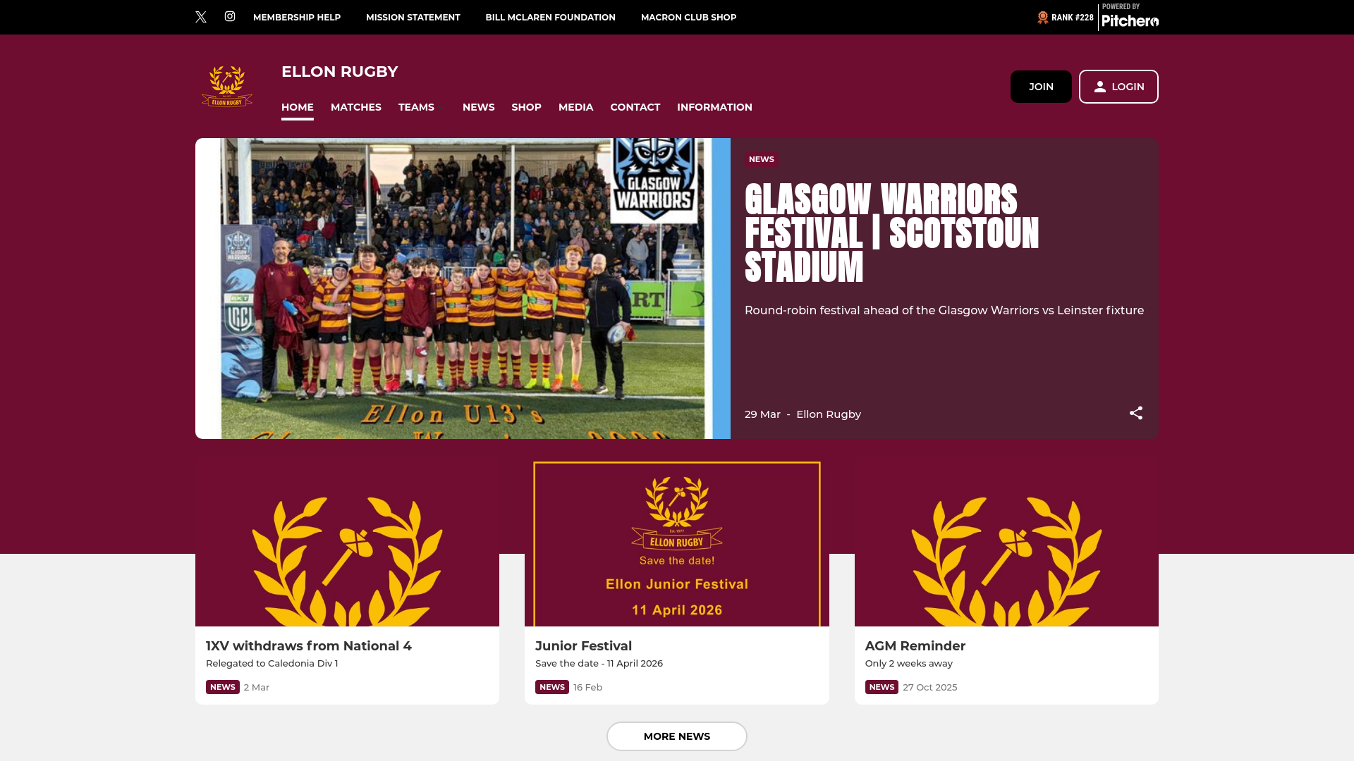 Website screenshot