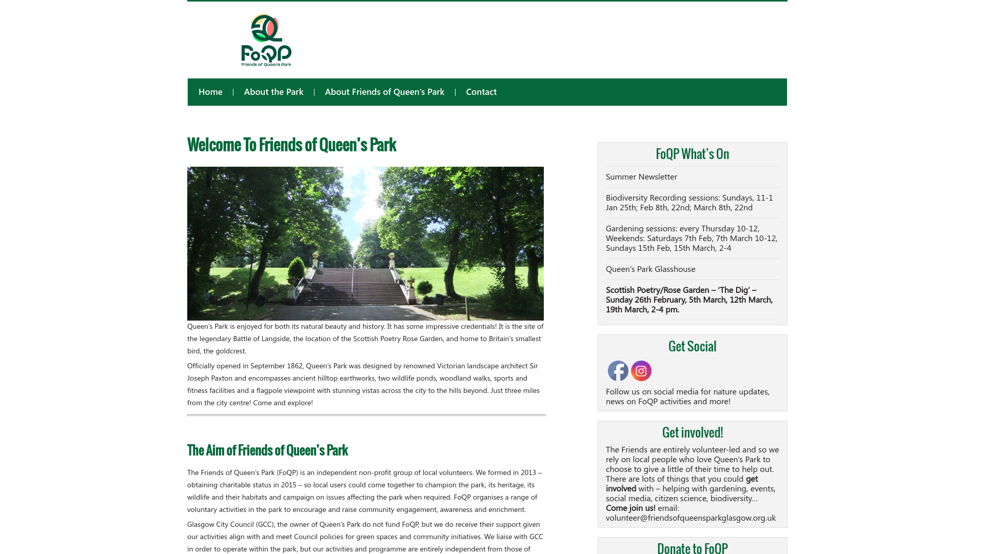 Website screenshot