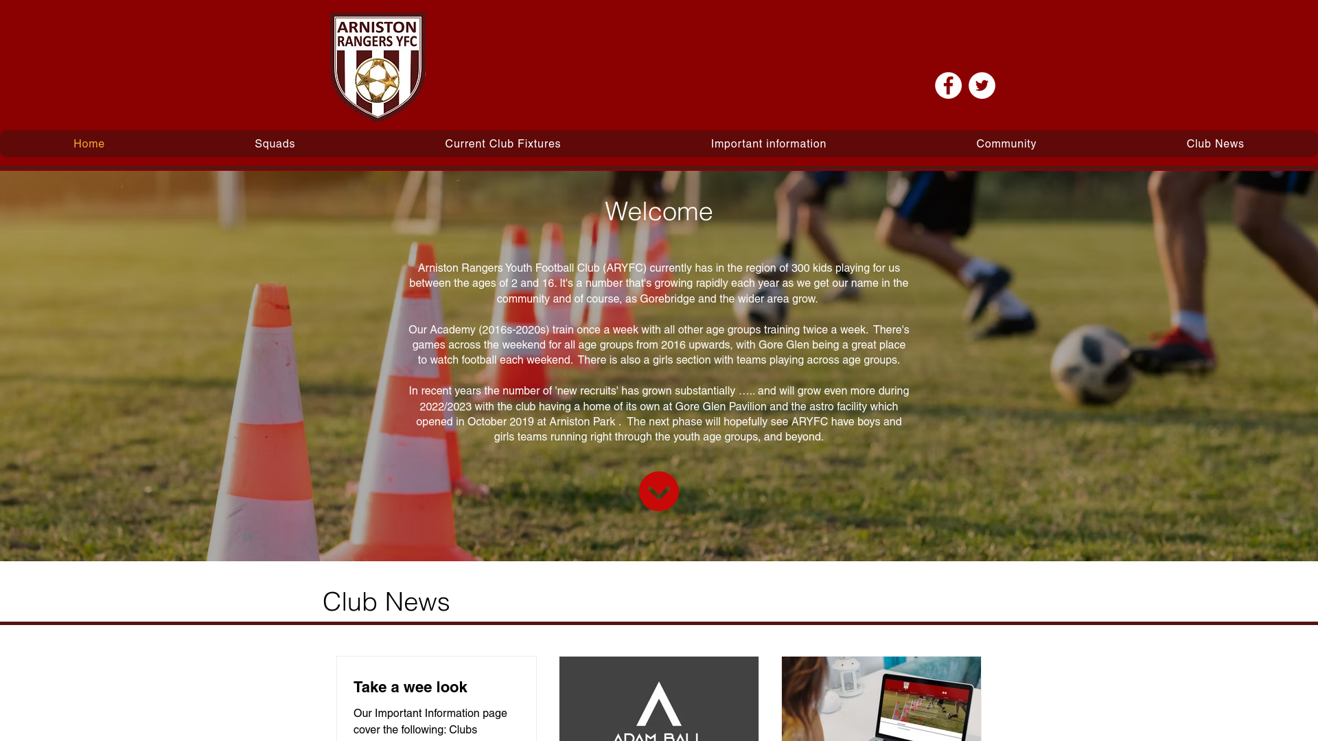 Website screenshot