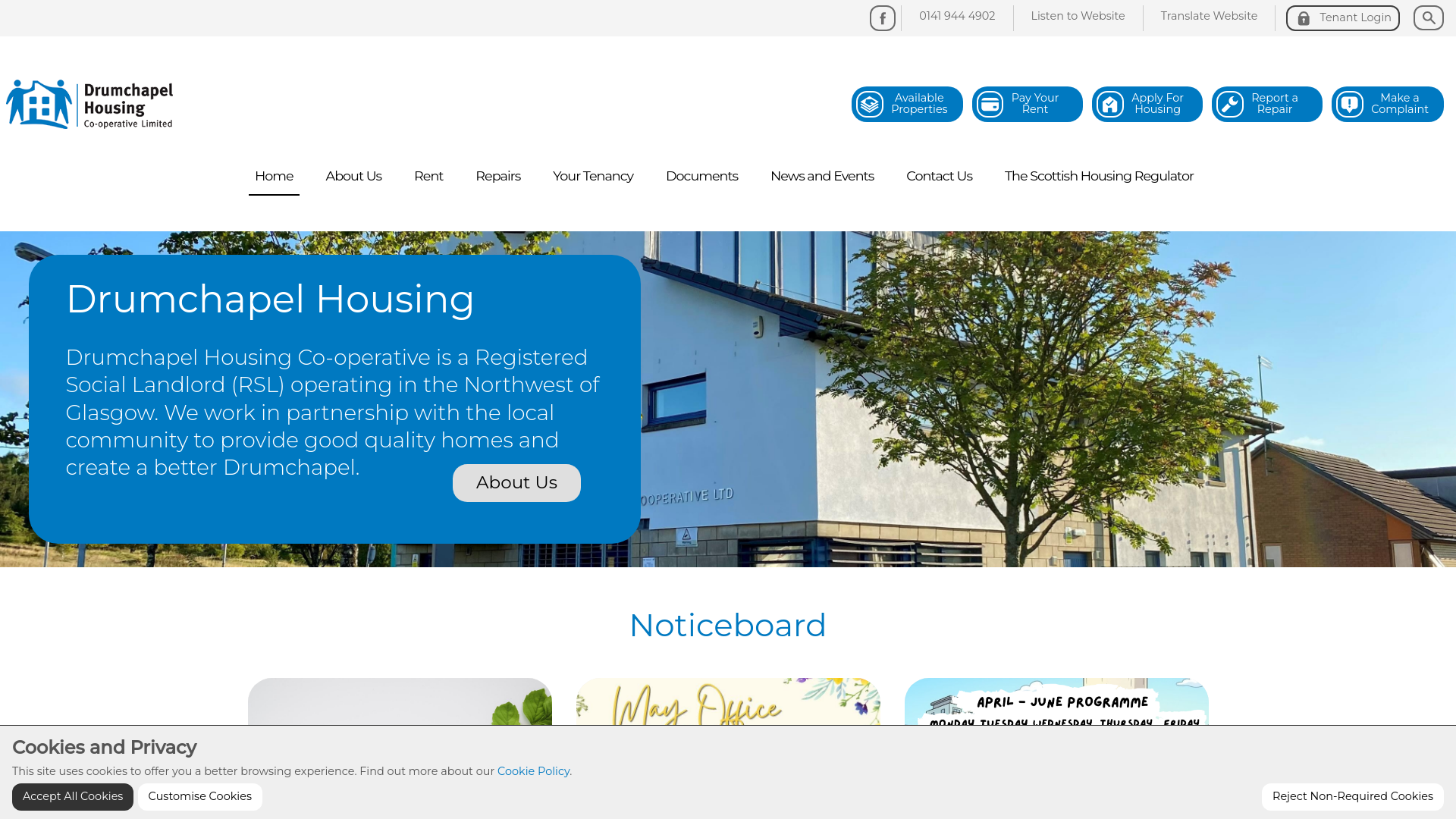 Website screenshot