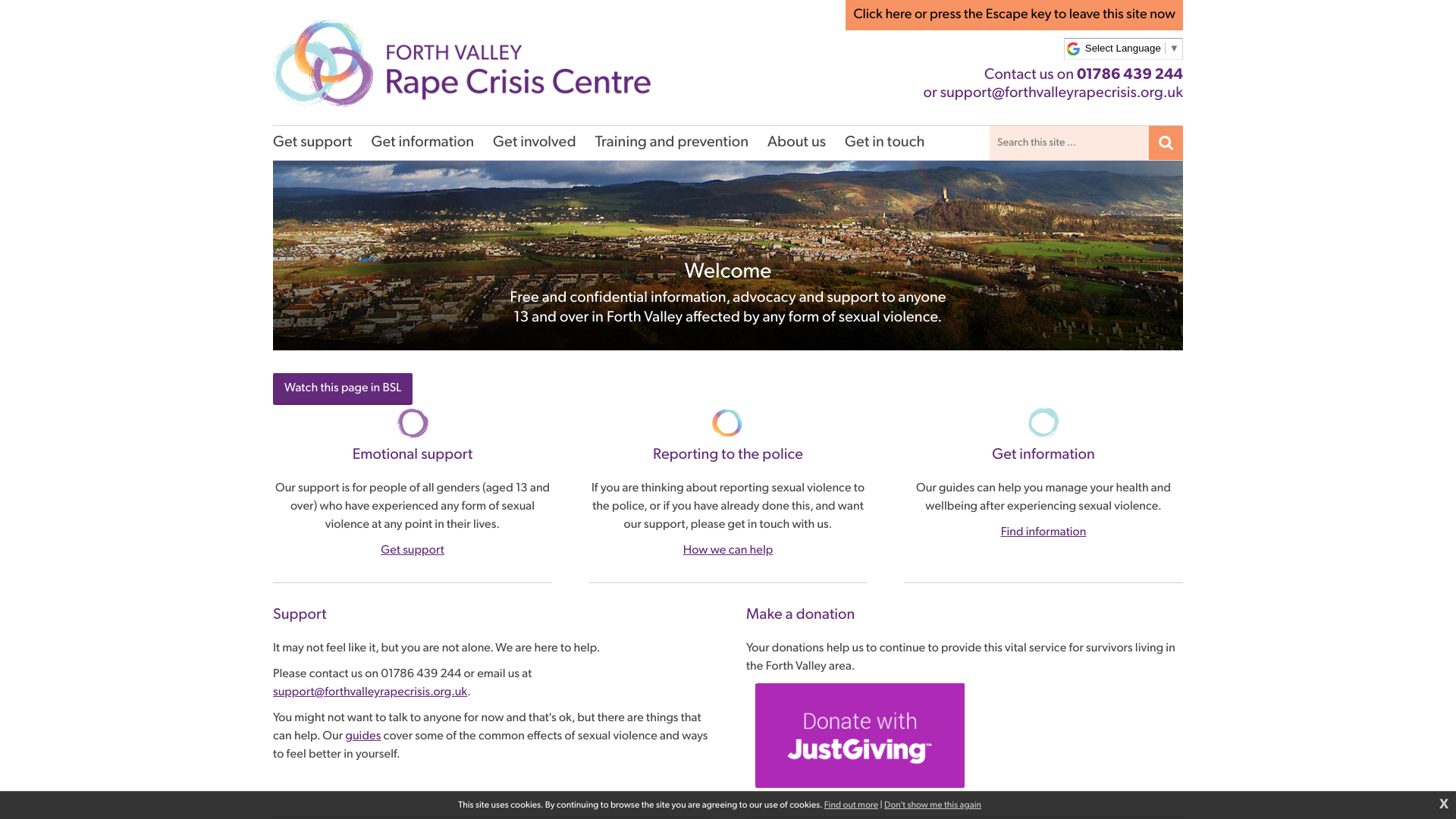 Website screenshot