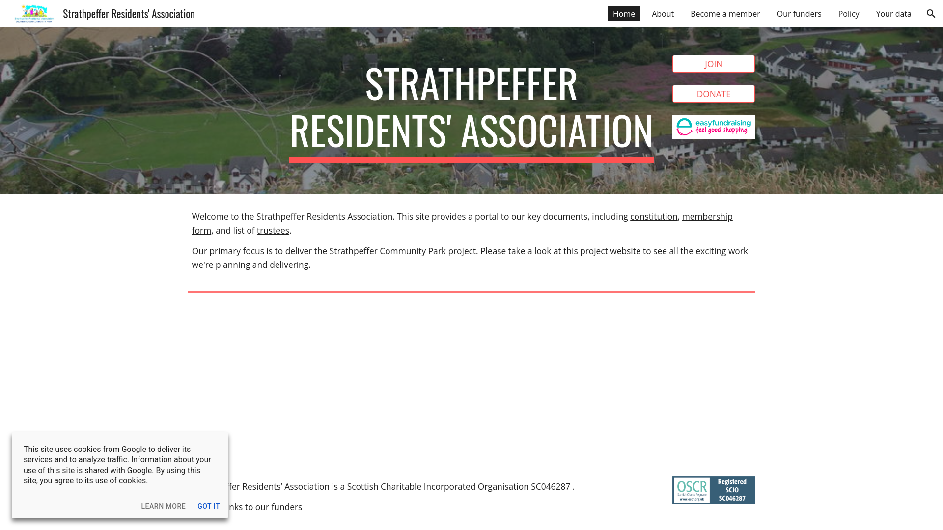 Website screenshot