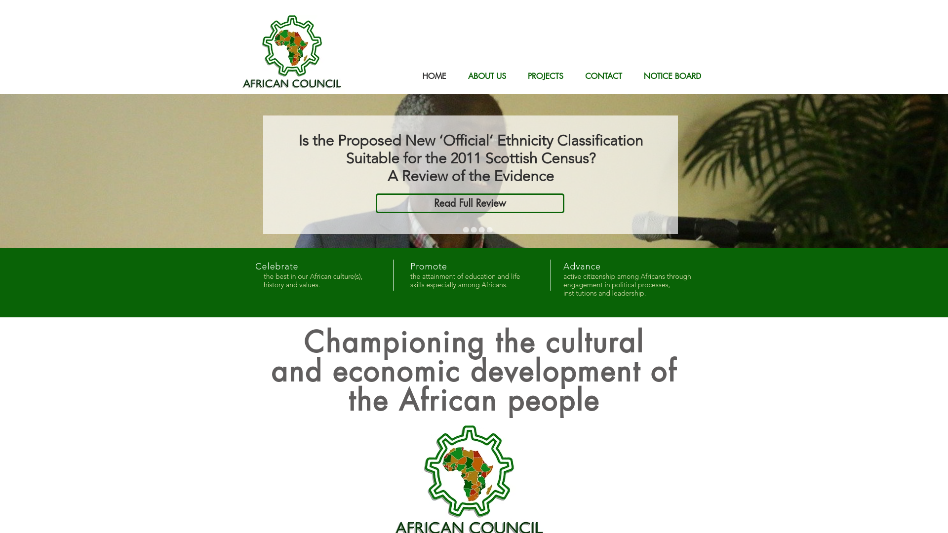 Website screenshot