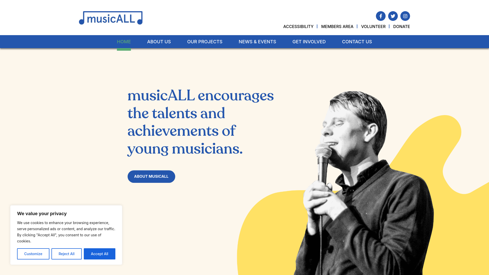 Website screenshot