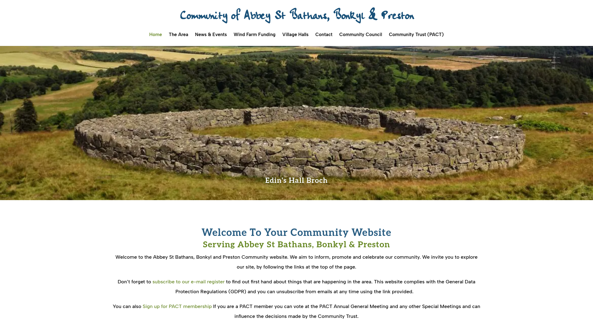 Website screenshot