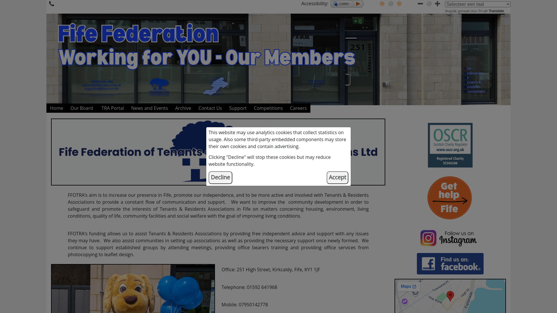 Website screenshot