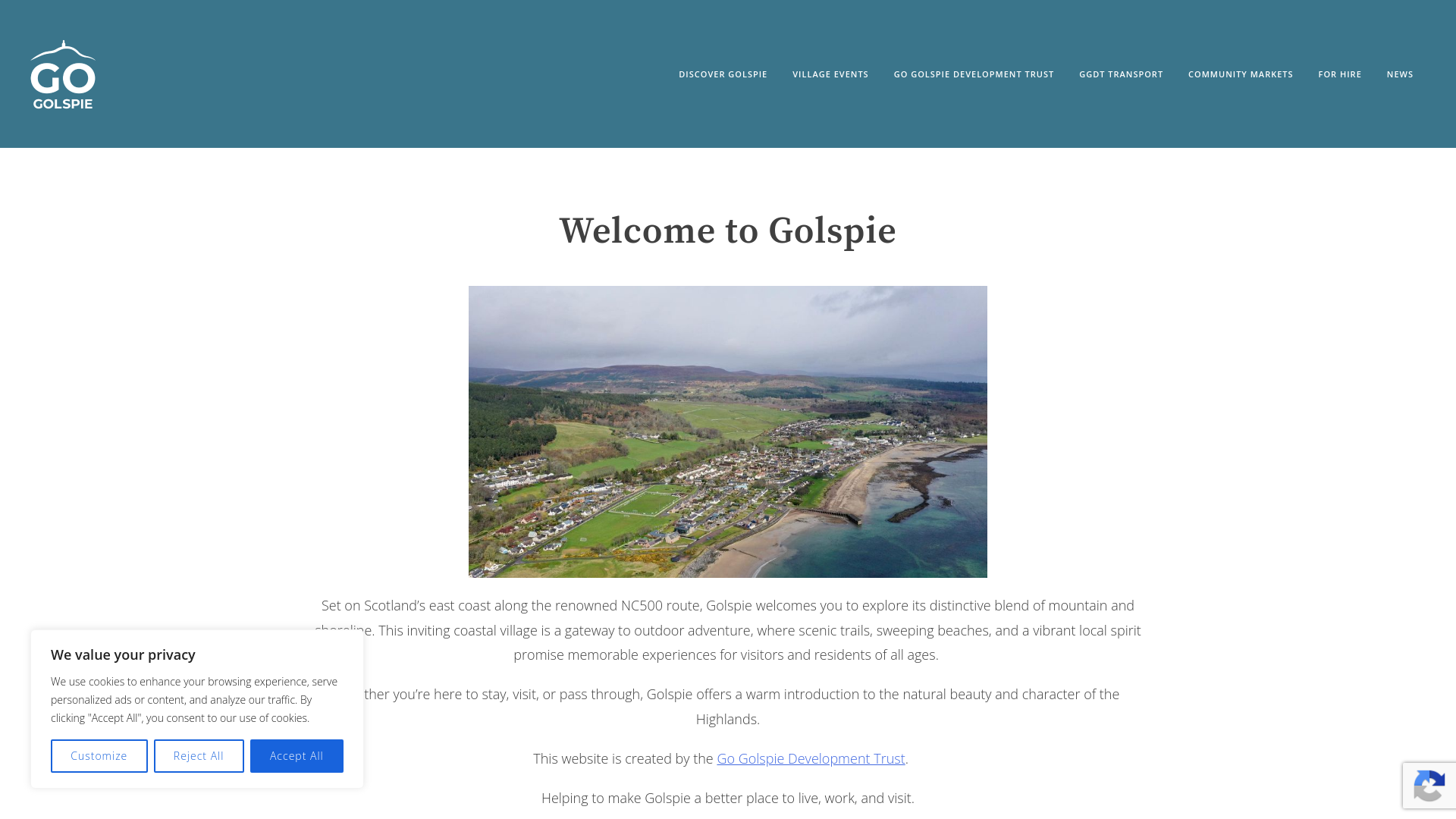 Website screenshot