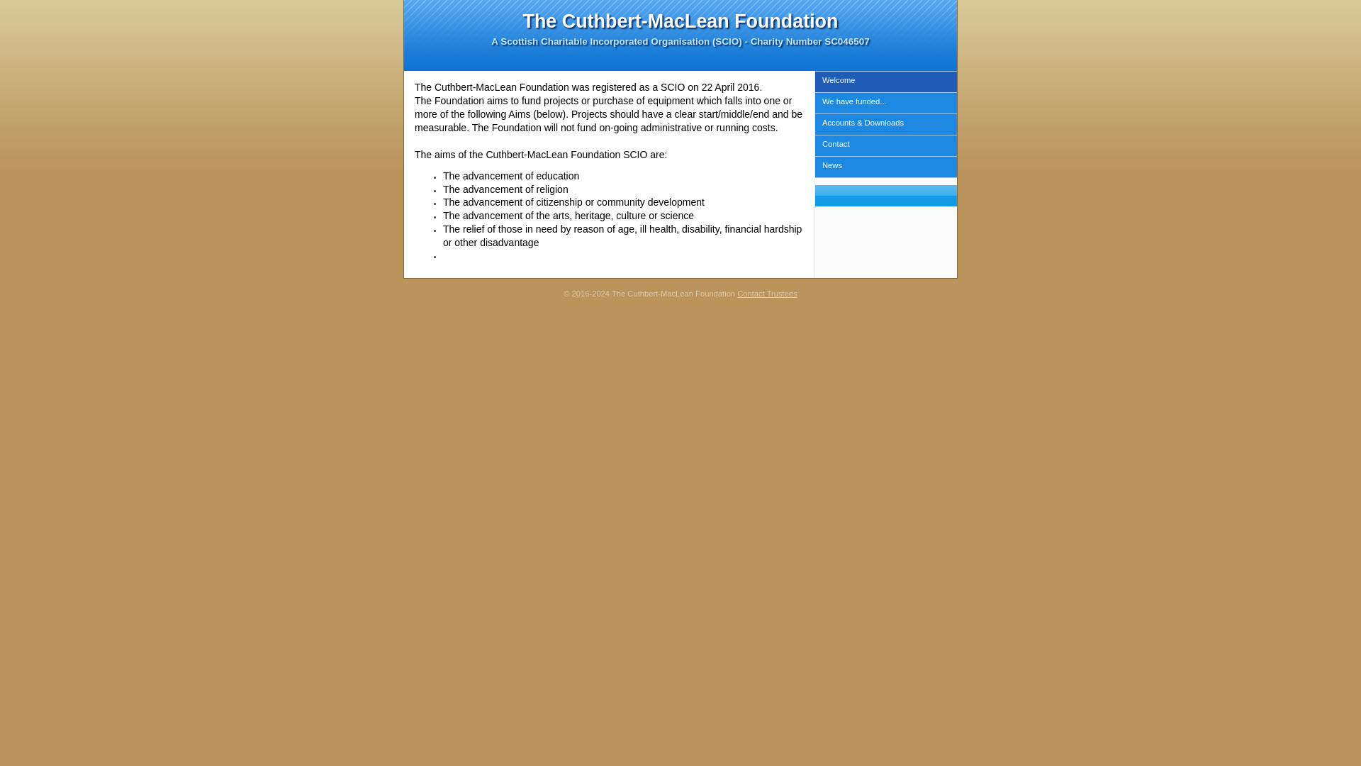 Website screenshot
