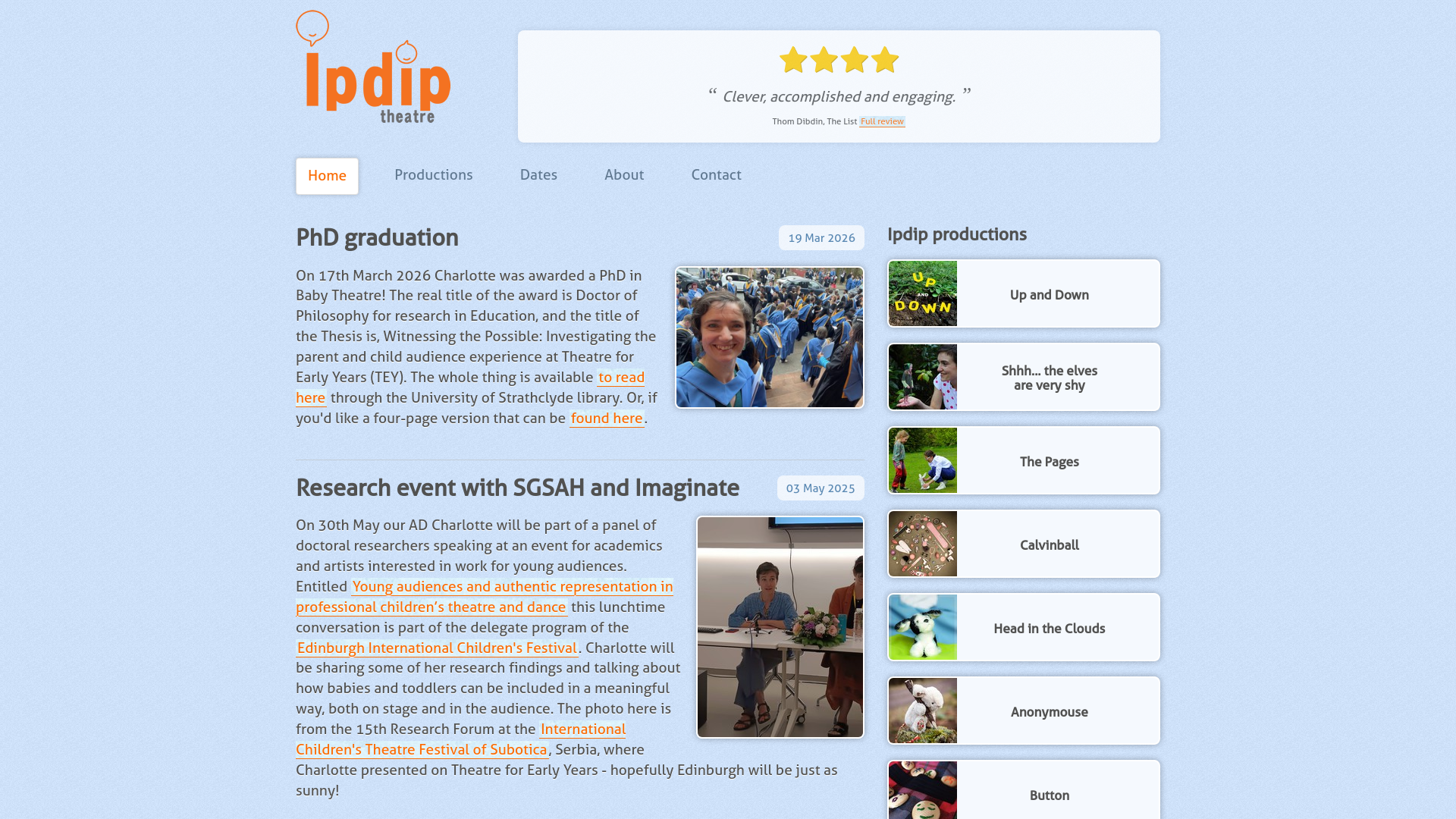 Website screenshot