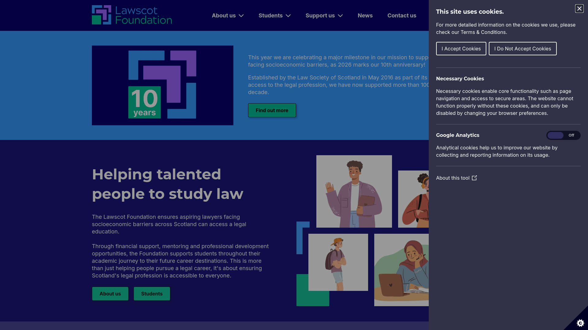 Website screenshot