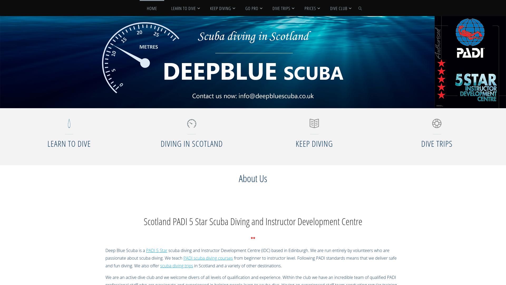 Website screenshot