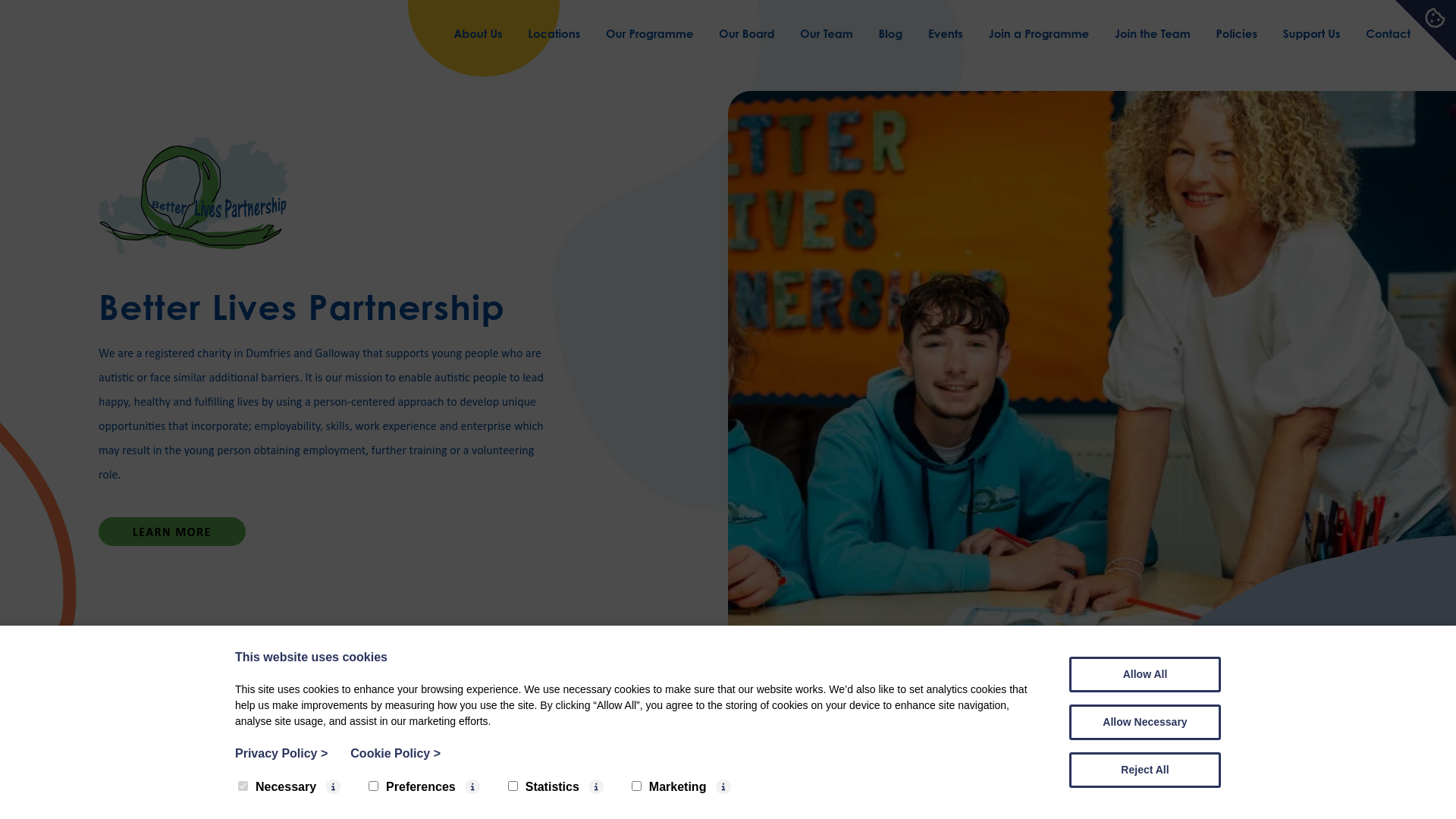 Website screenshot