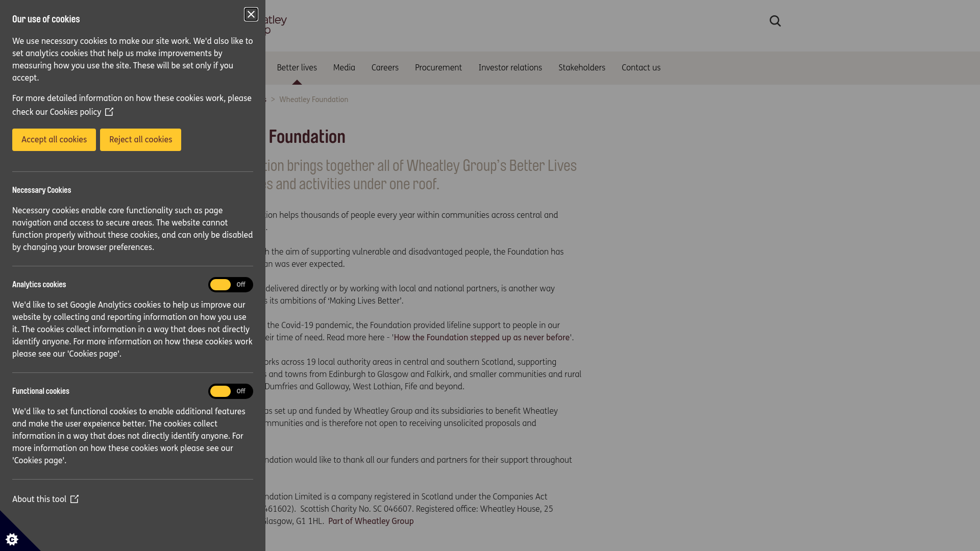 Website screenshot