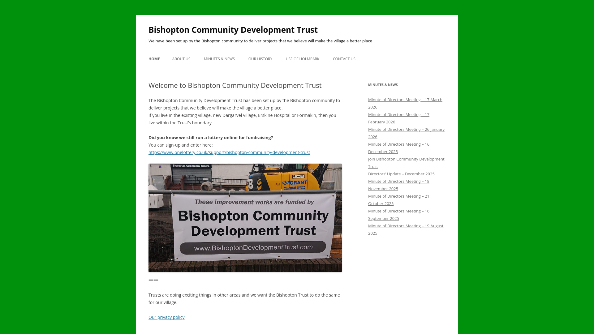 Website screenshot