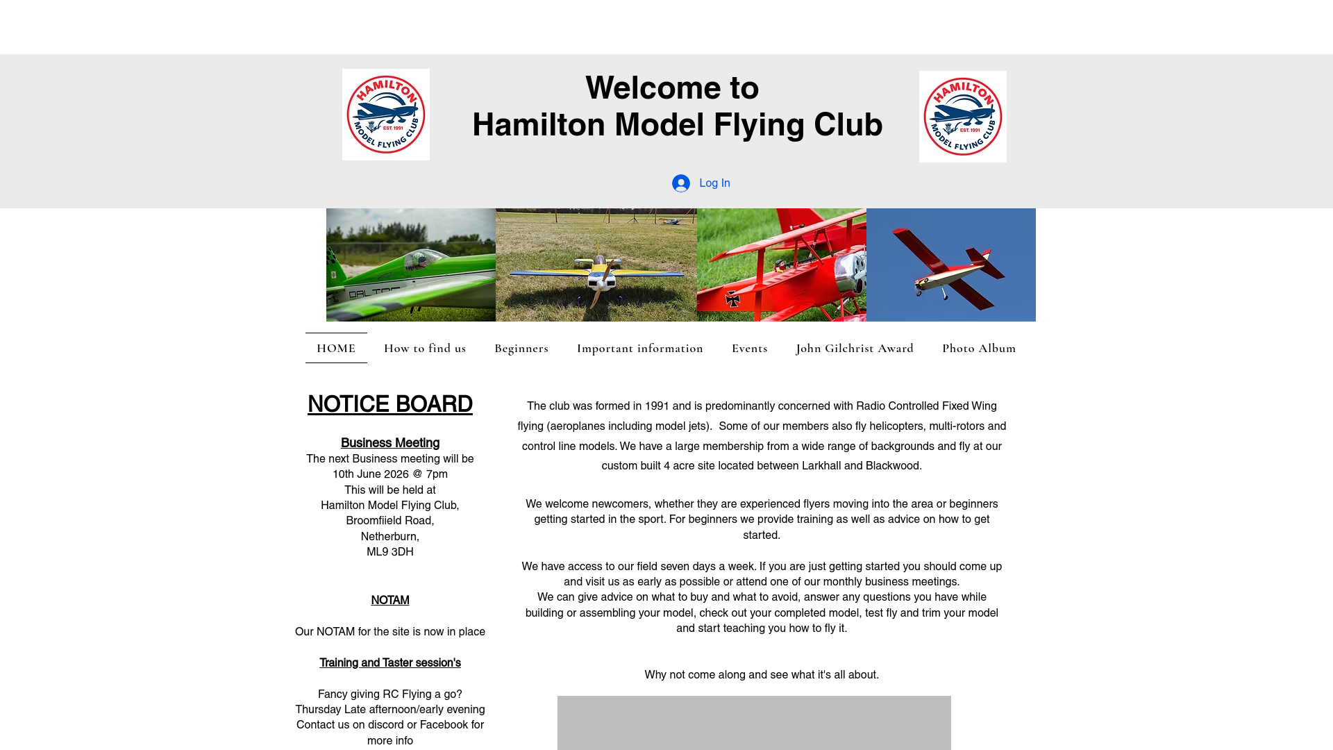 Website screenshot