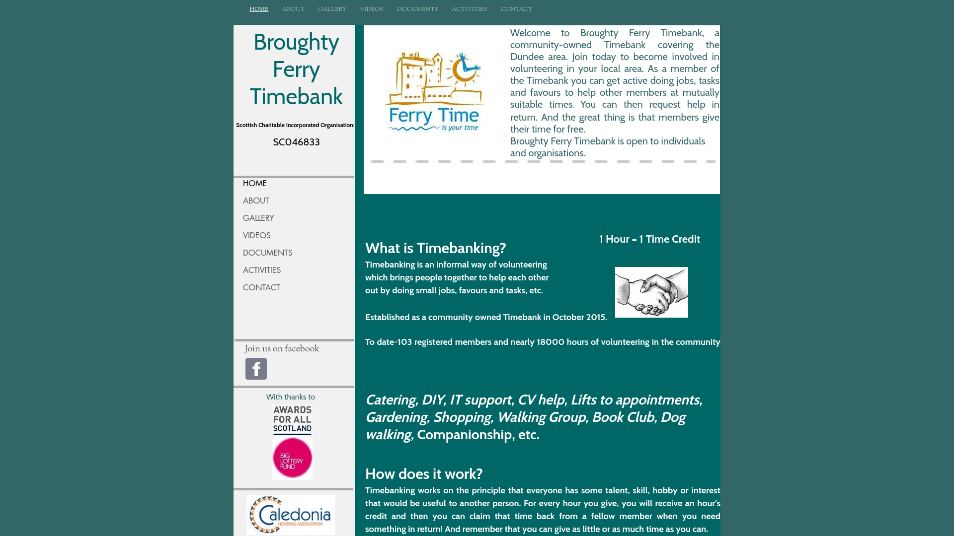Website screenshot