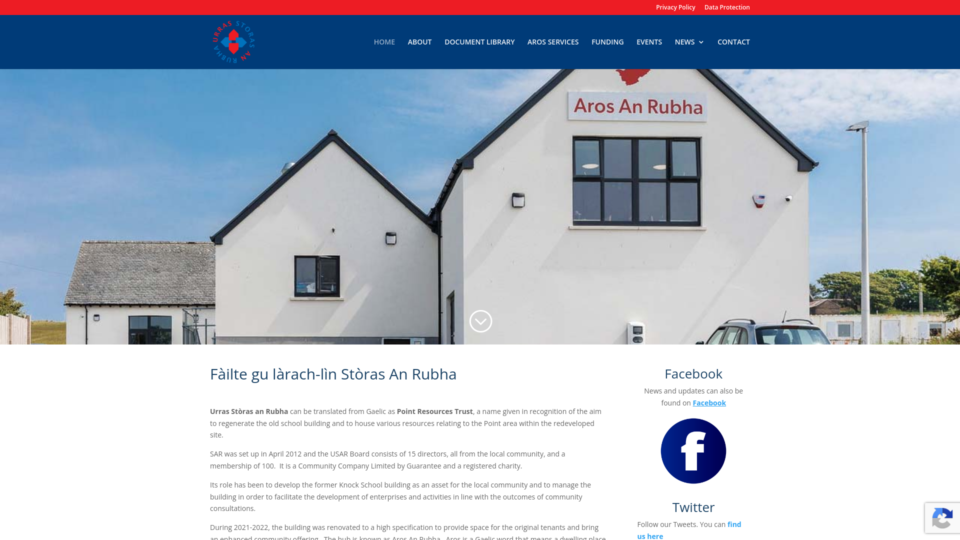 Website screenshot