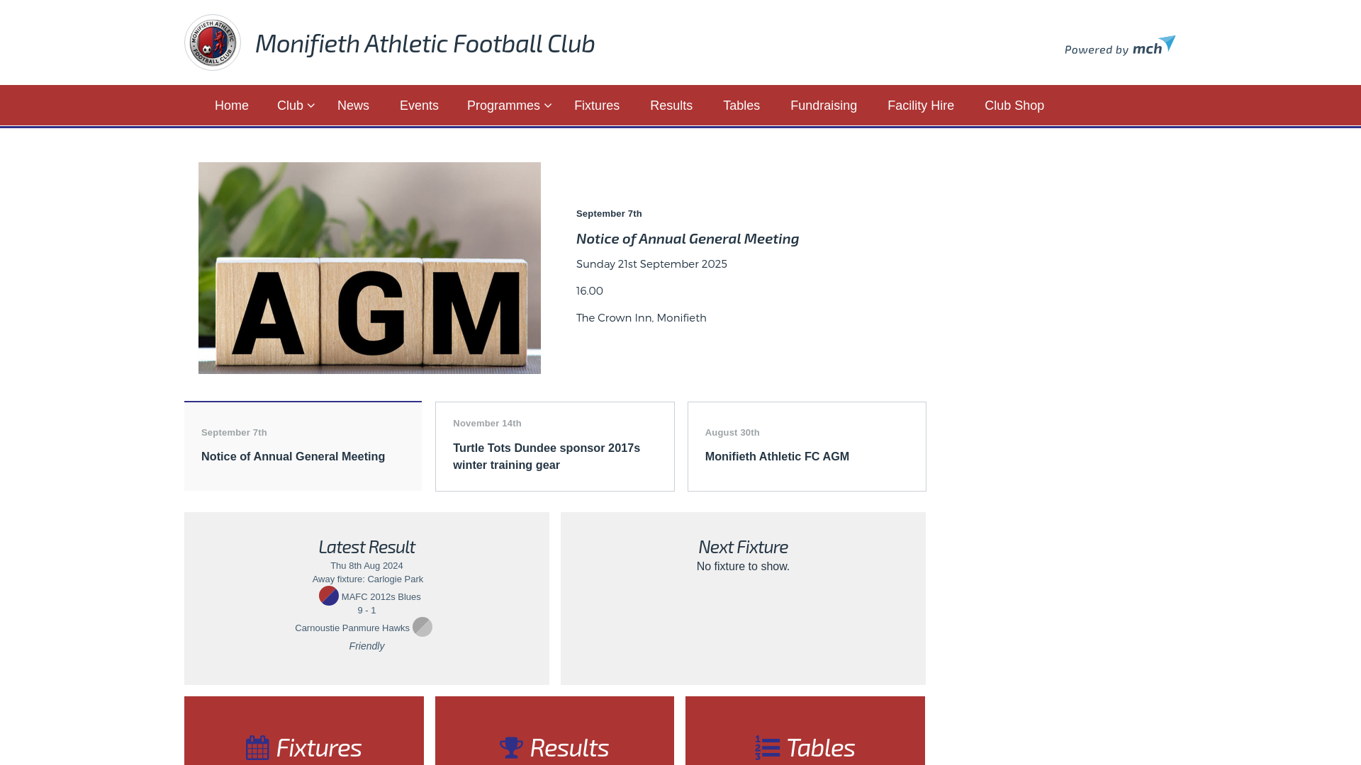Website screenshot