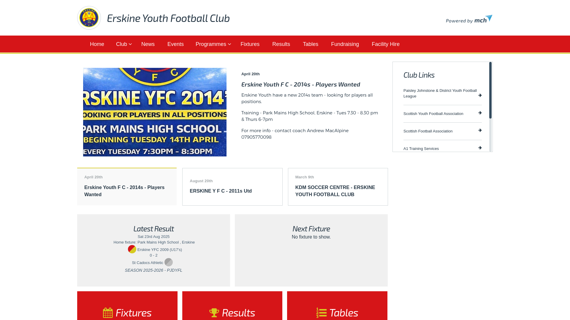 Website screenshot