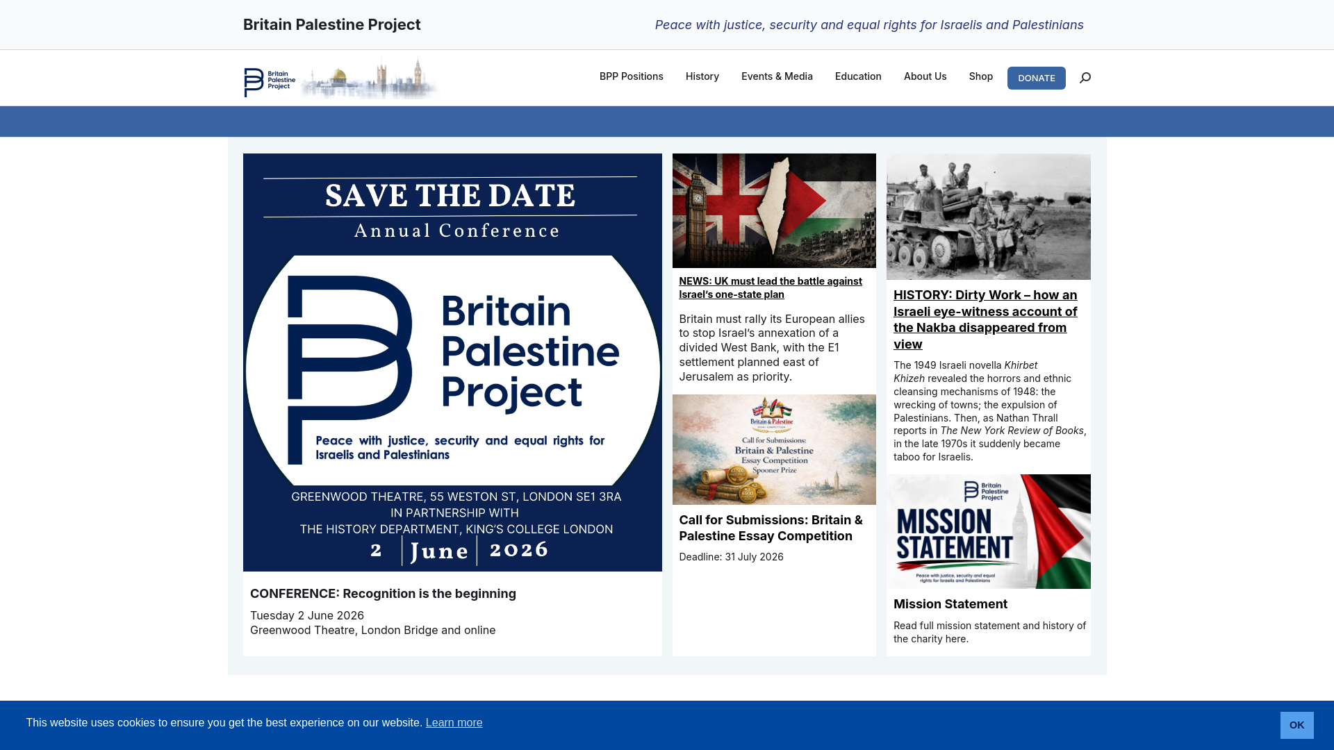 Website screenshot