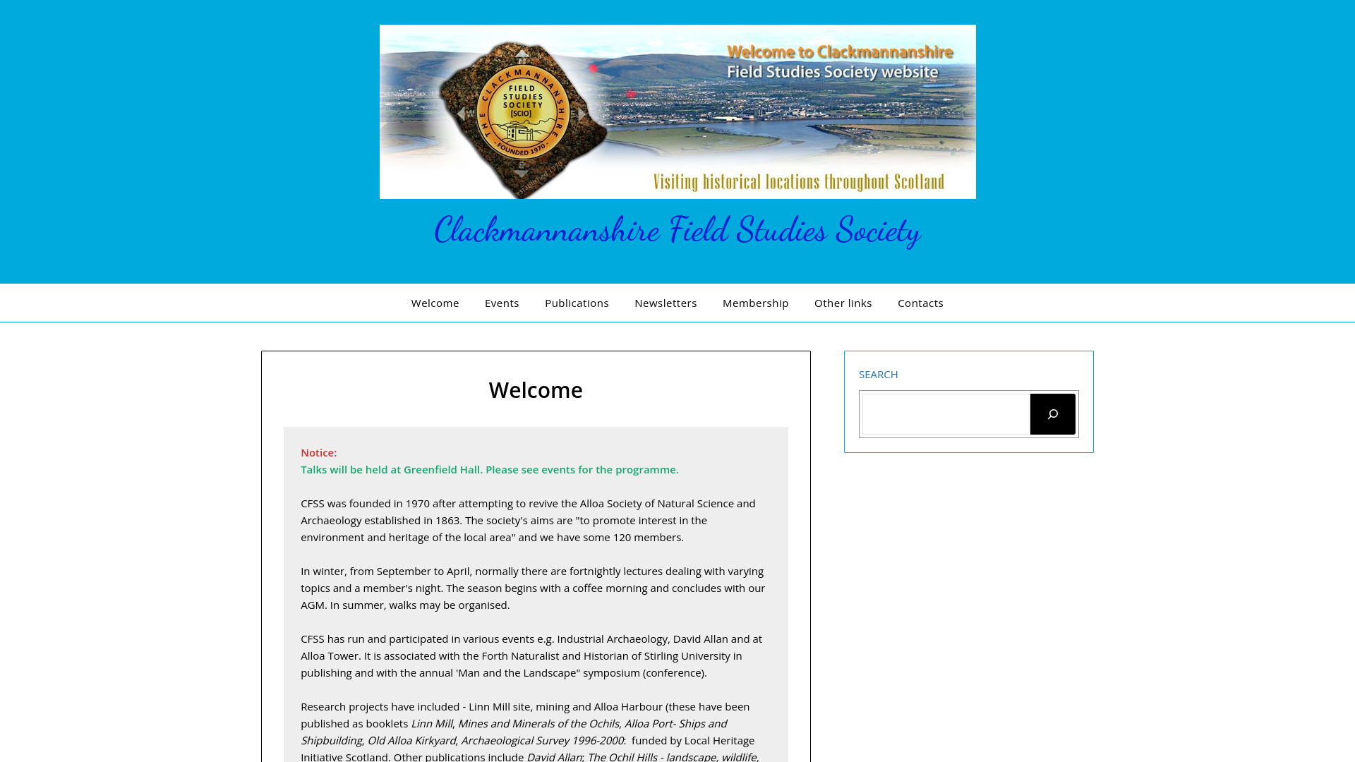 Website screenshot
