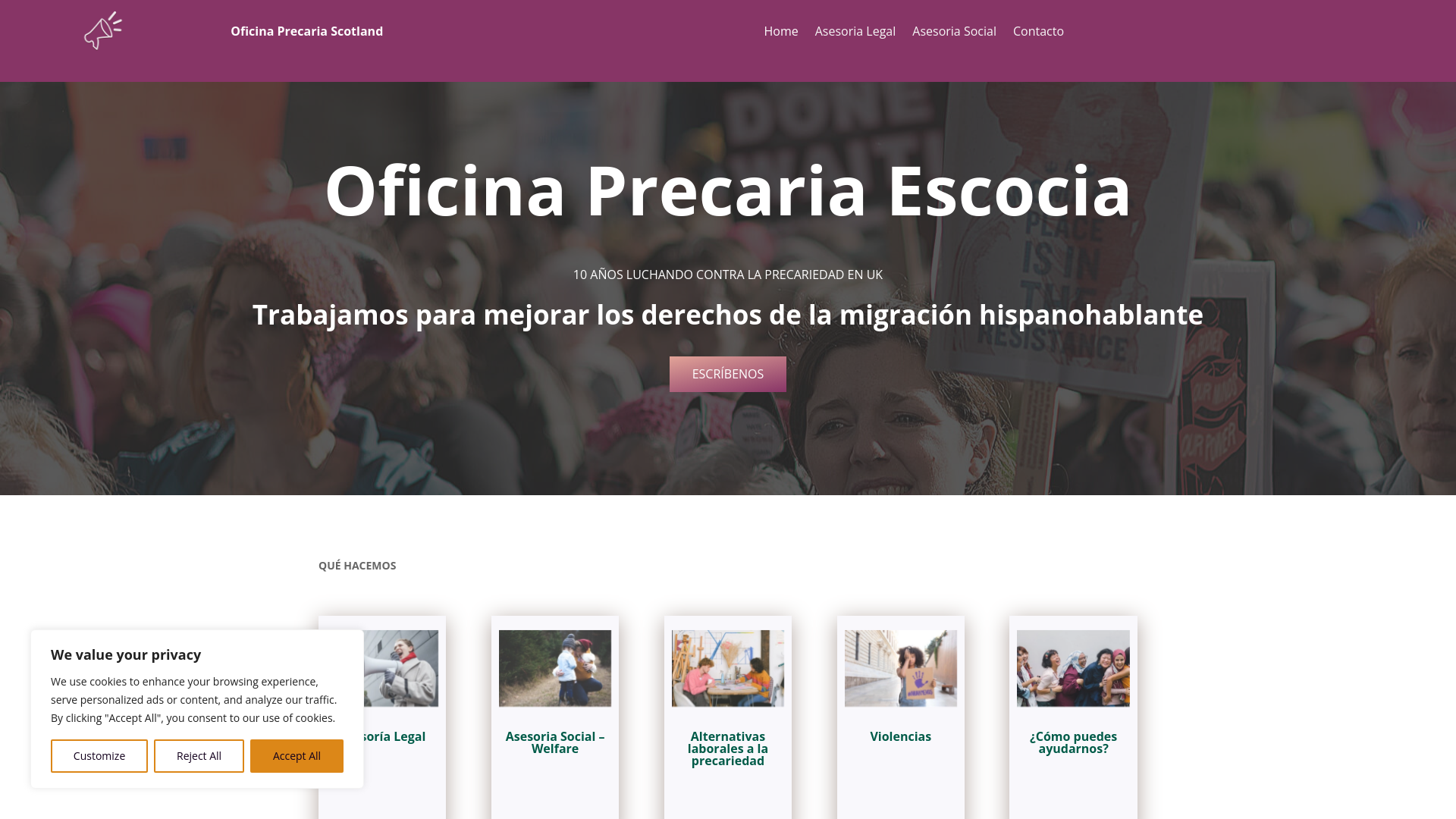 Website screenshot