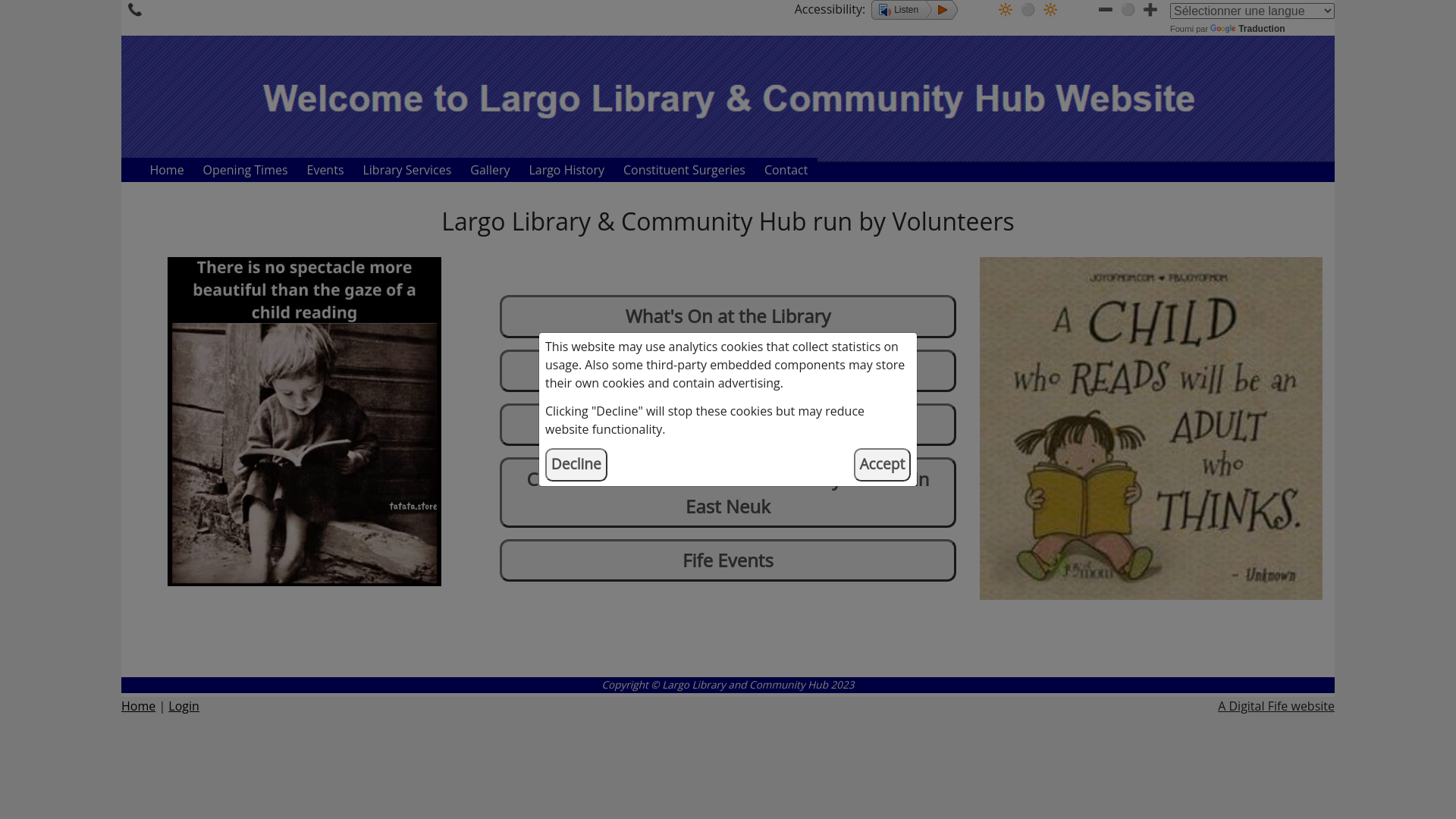 Website screenshot